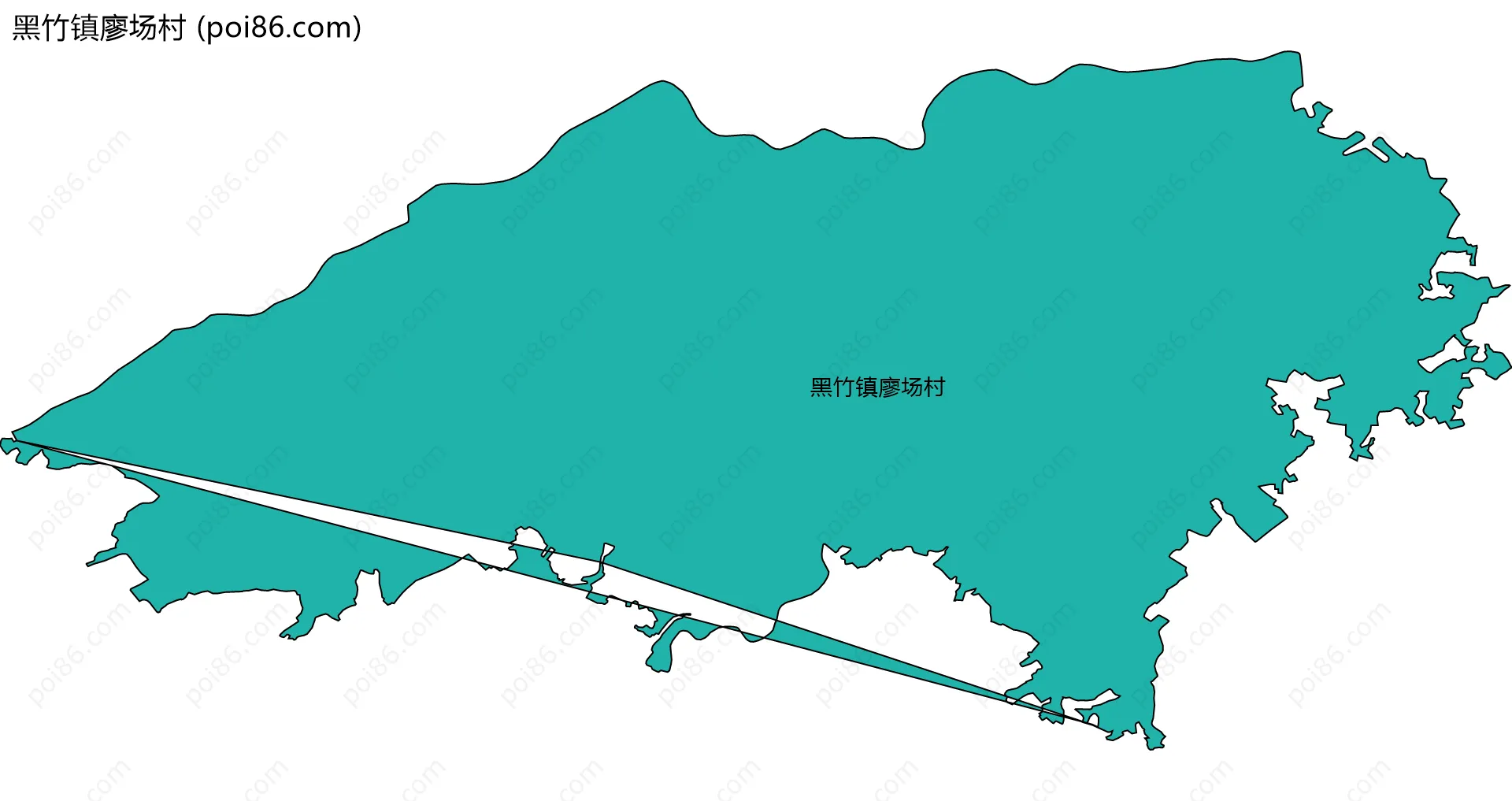 黑竹镇廖场村边界地图