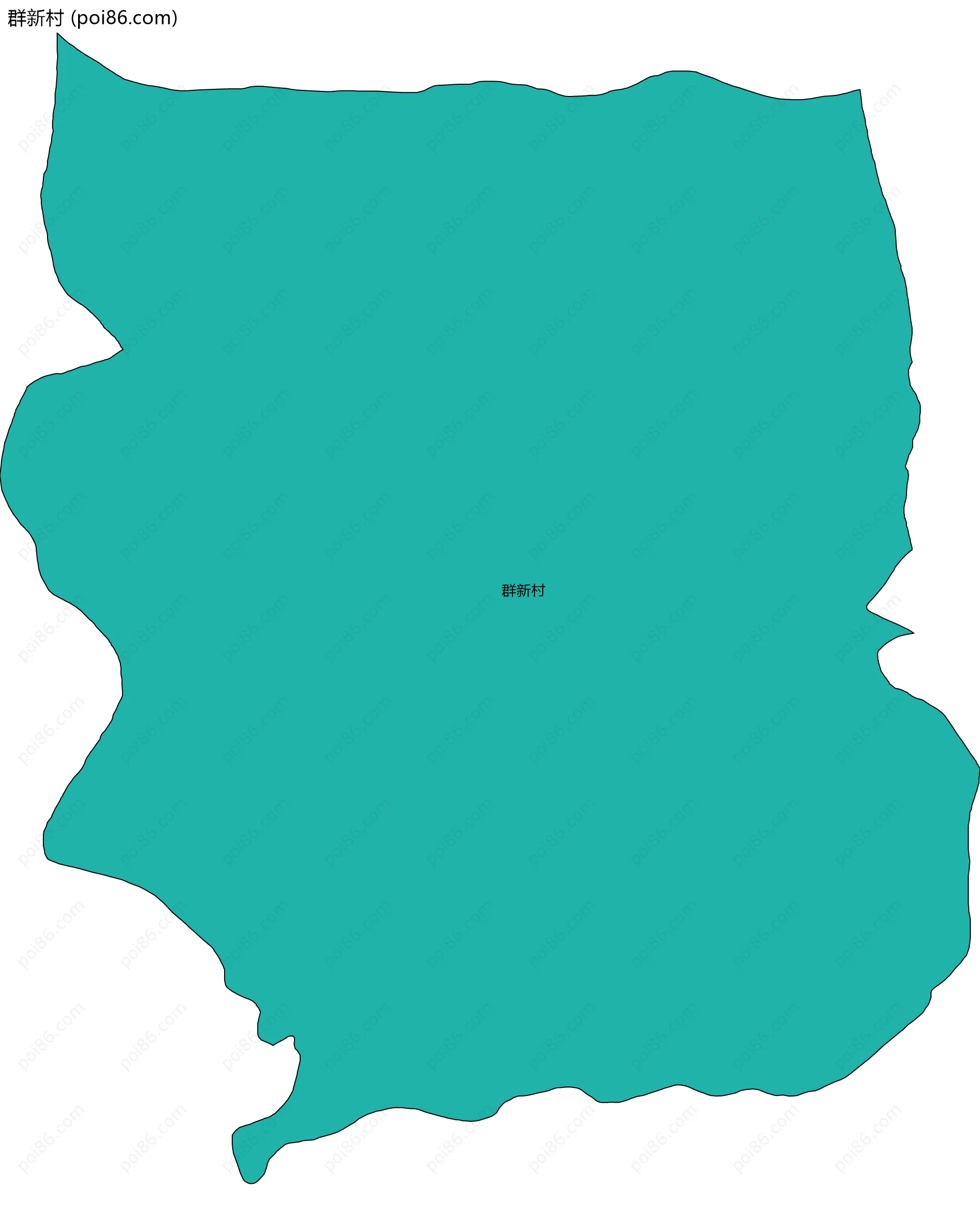 群新村边界地图