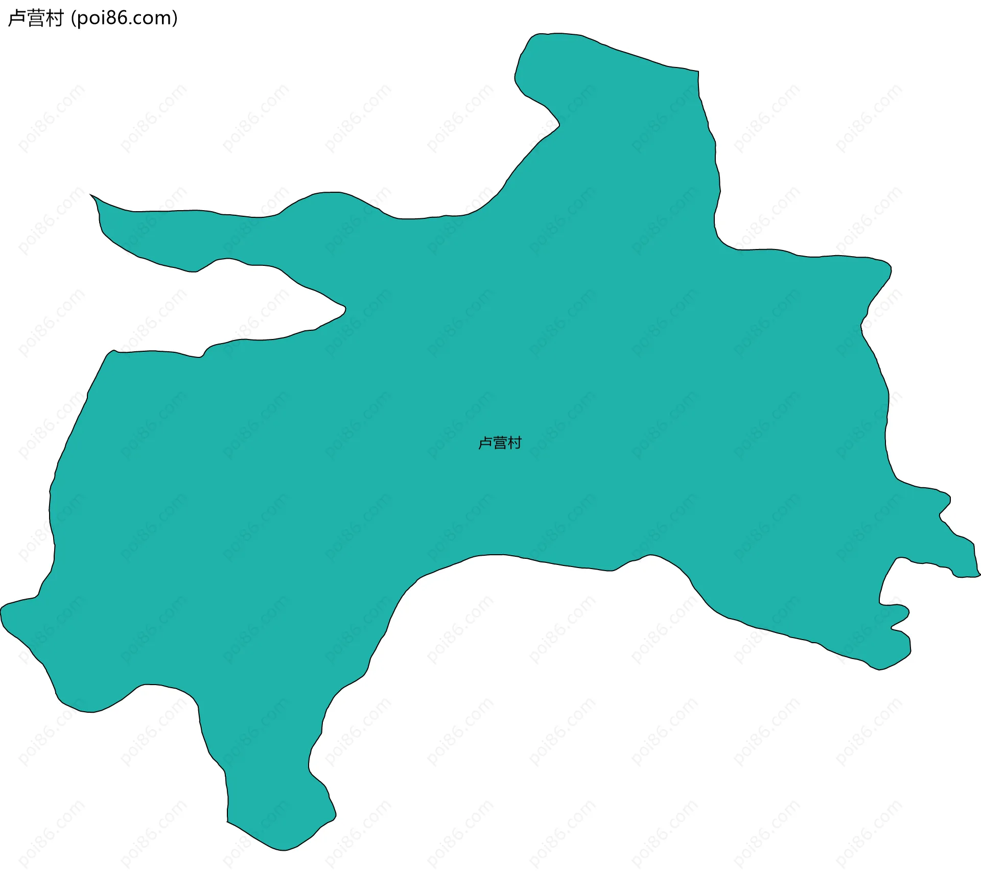 卢营村边界地图