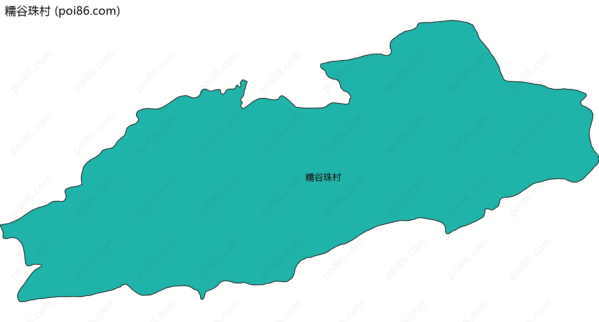 糯谷珠村边界地图