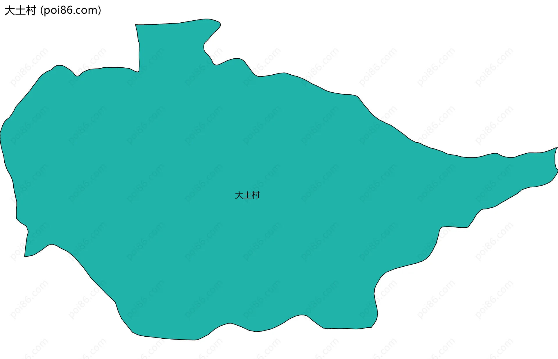 大土村边界地图