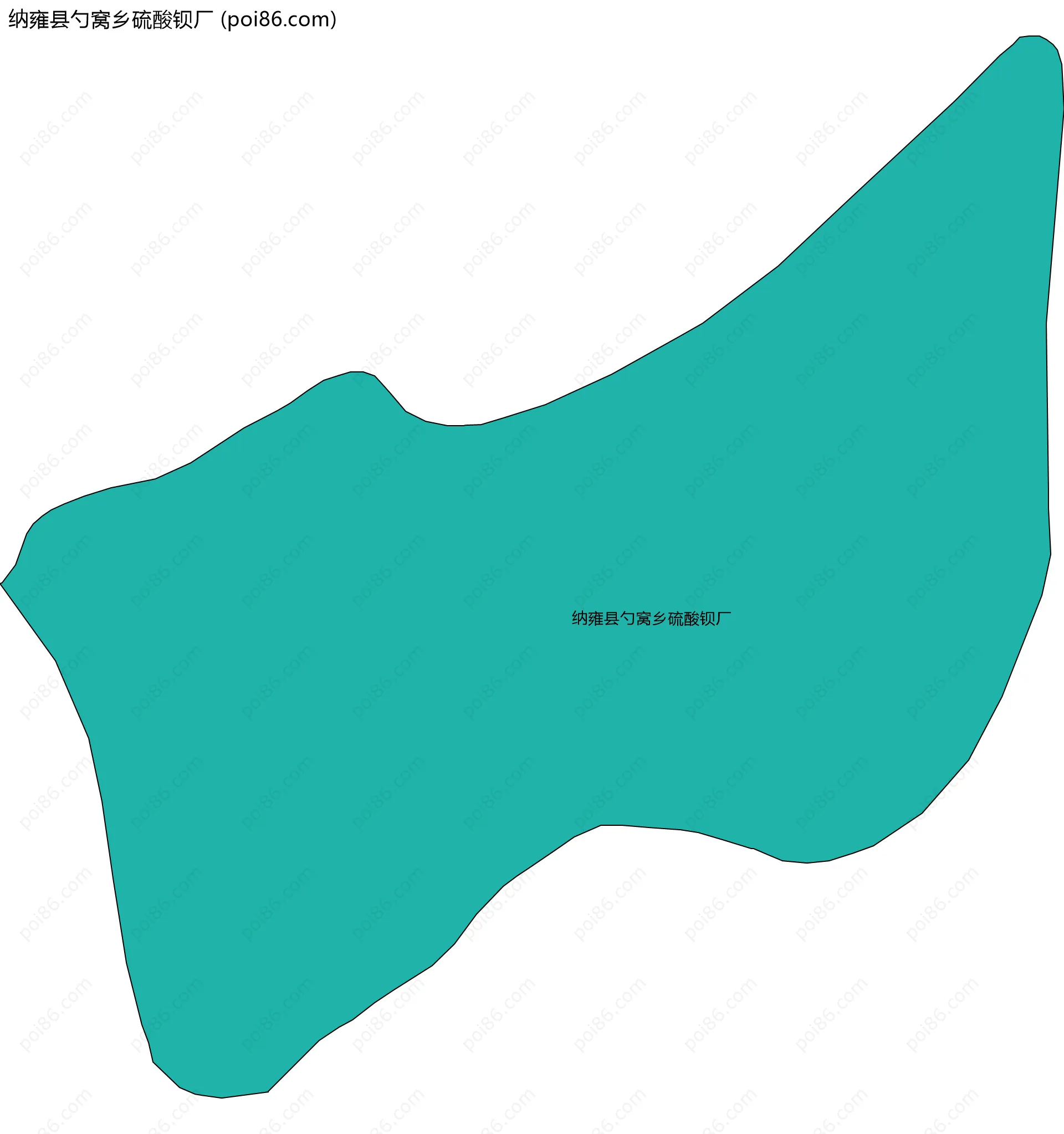 纳雍县勺窝乡硫酸钡厂边界地图