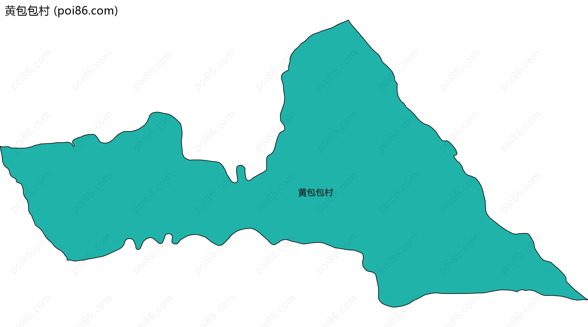 黄包包村边界地图