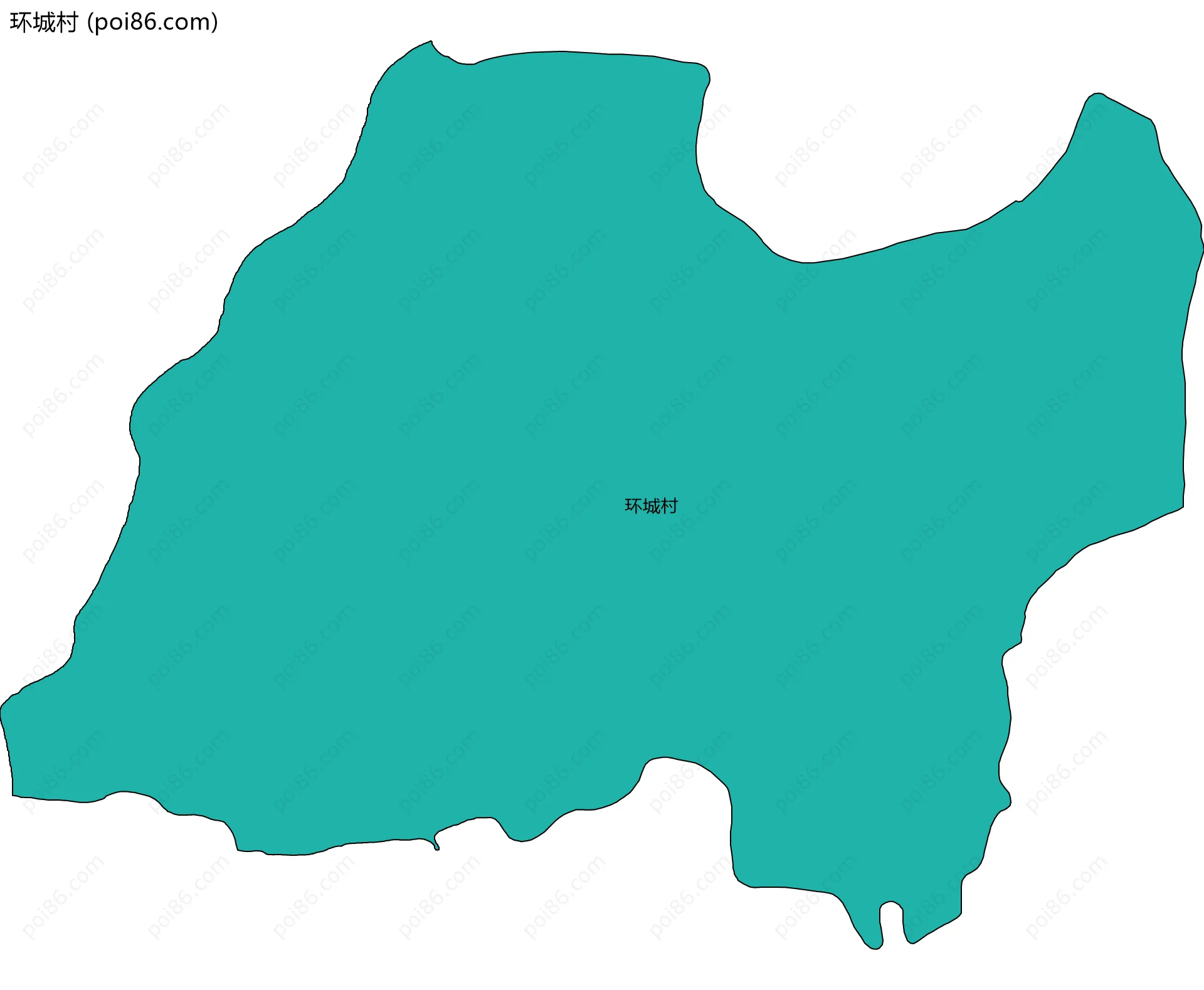 环城村边界地图