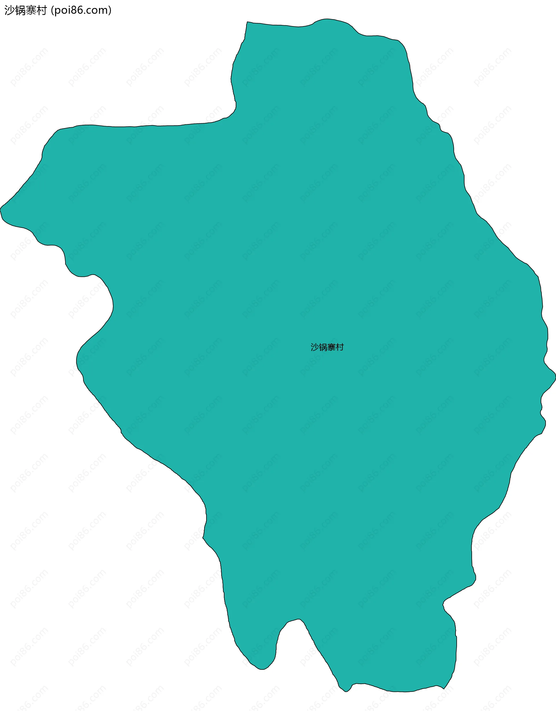 沙锅寨村边界地图