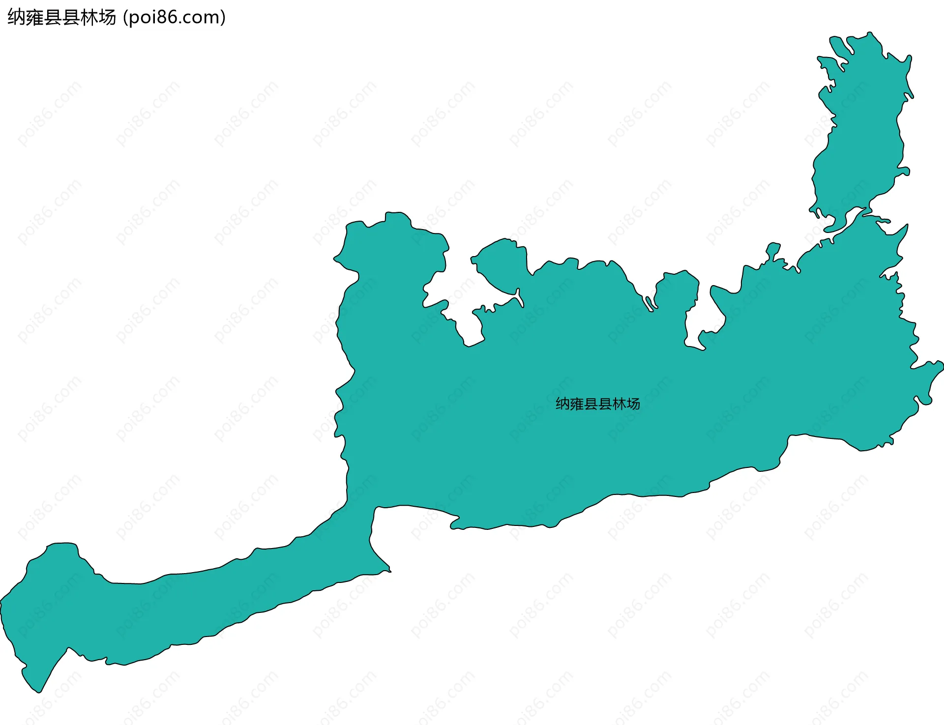 纳雍县县林场边界地图