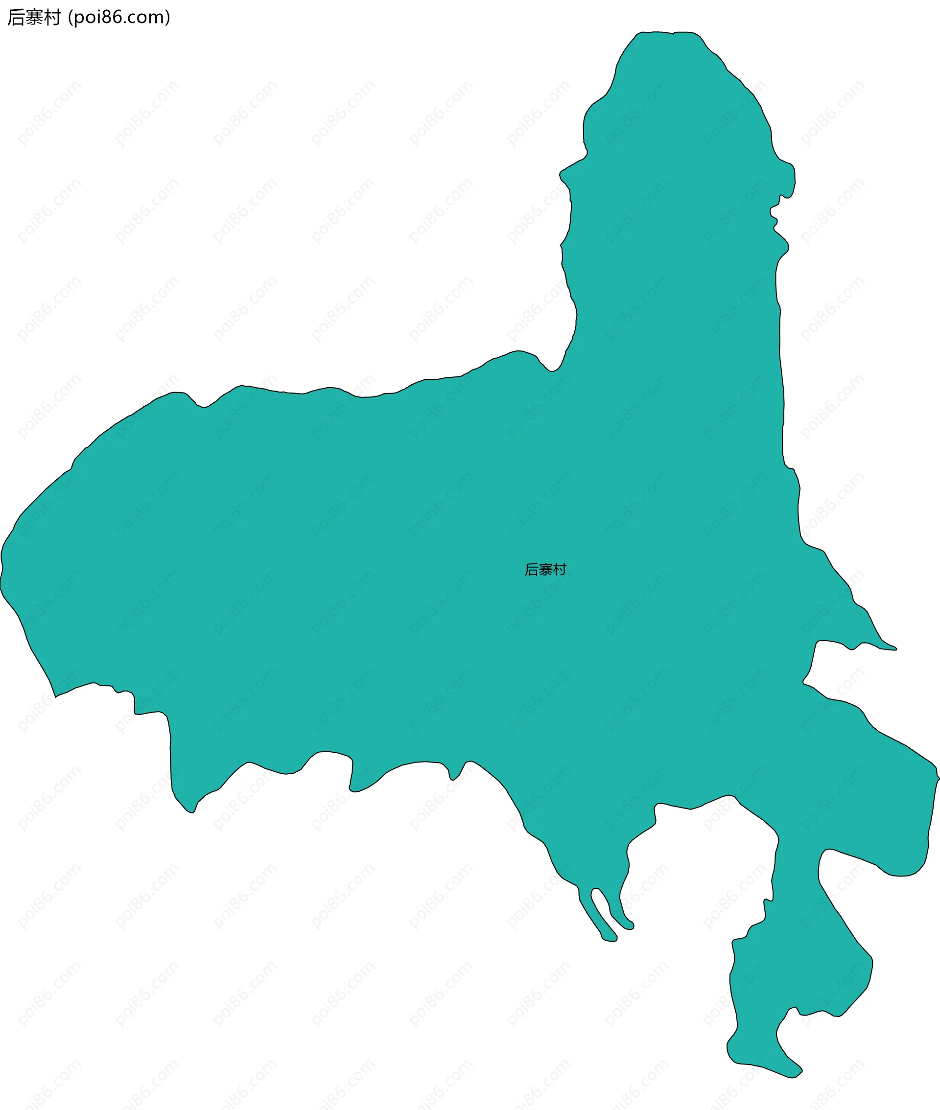 后寨村边界地图