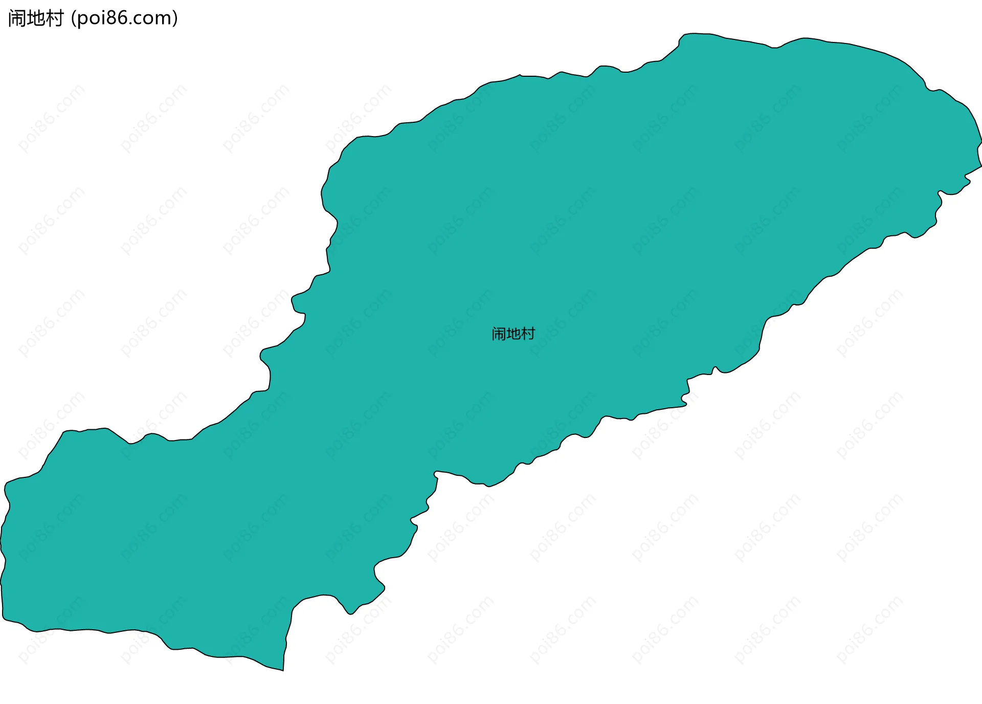 闹地村边界地图