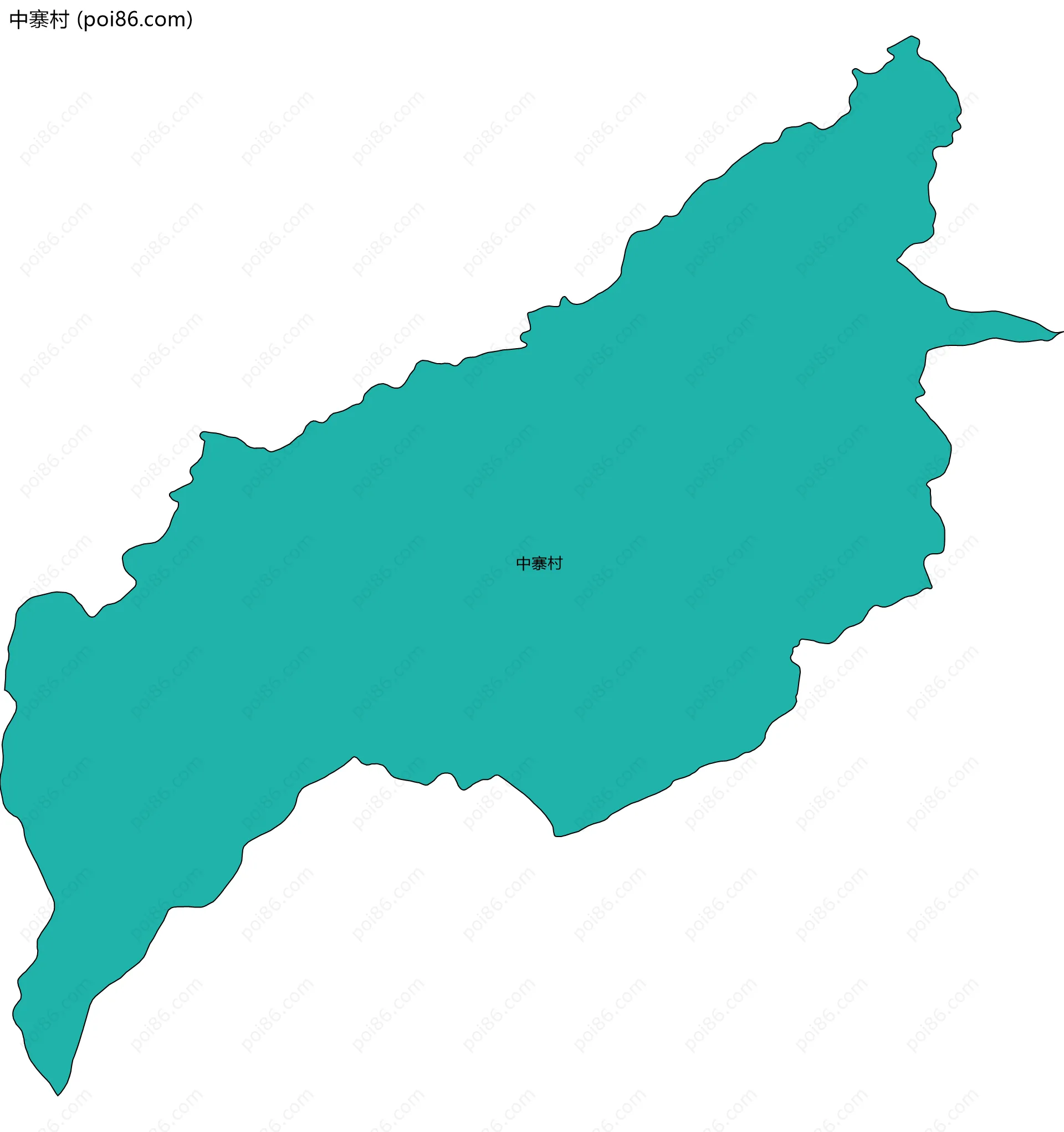 中寨村边界地图