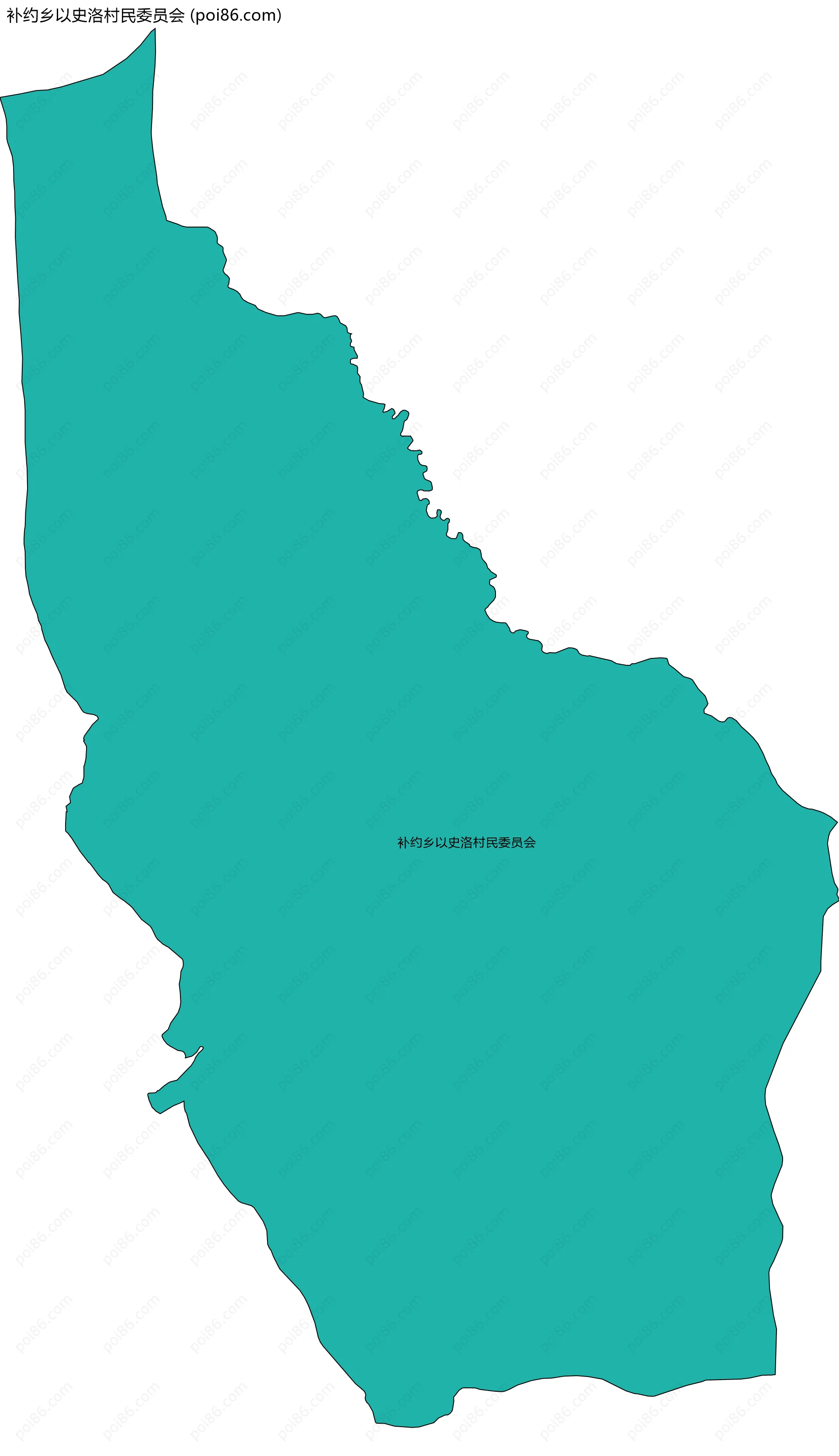补约乡以史洛村民委员会边界地图