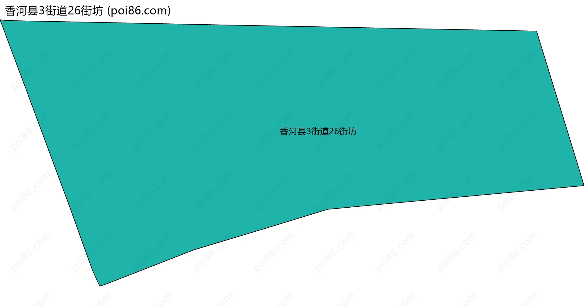 香河县3街道26街坊边界地图