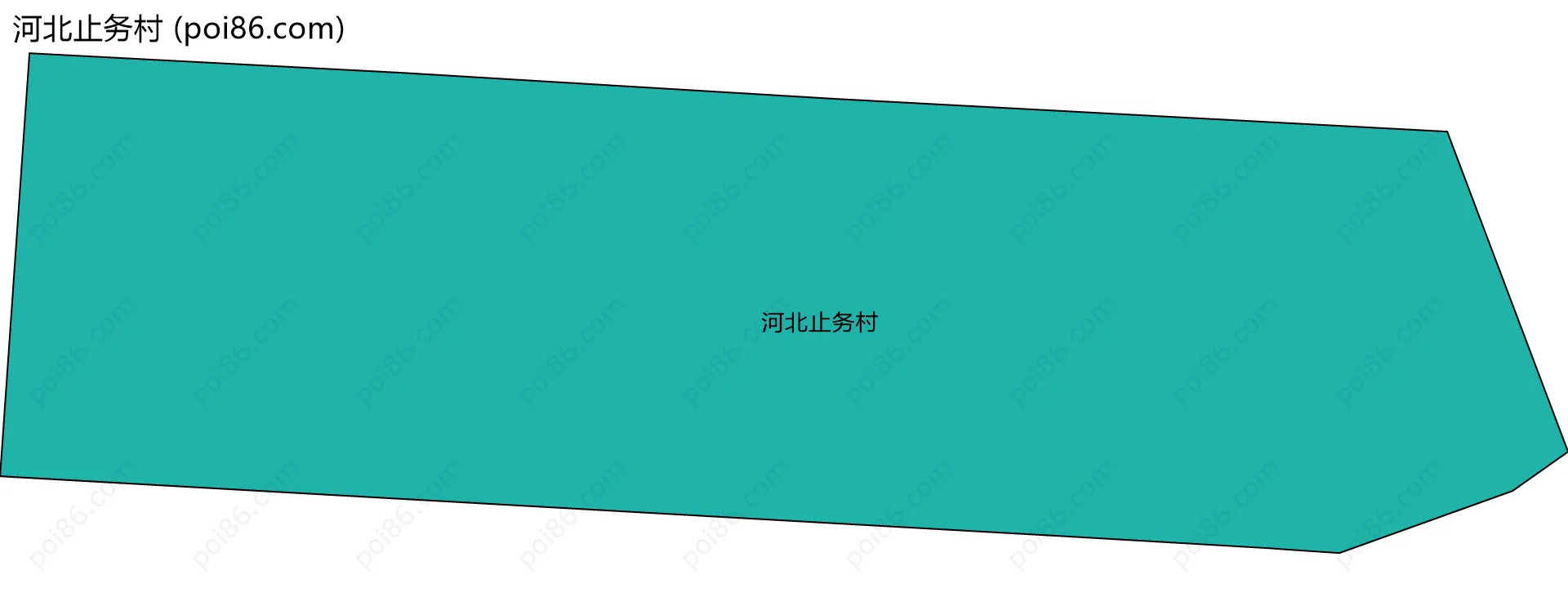 河北止务村边界地图