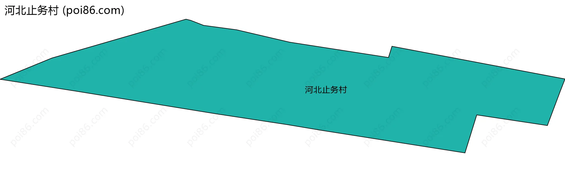 河北止务村边界地图