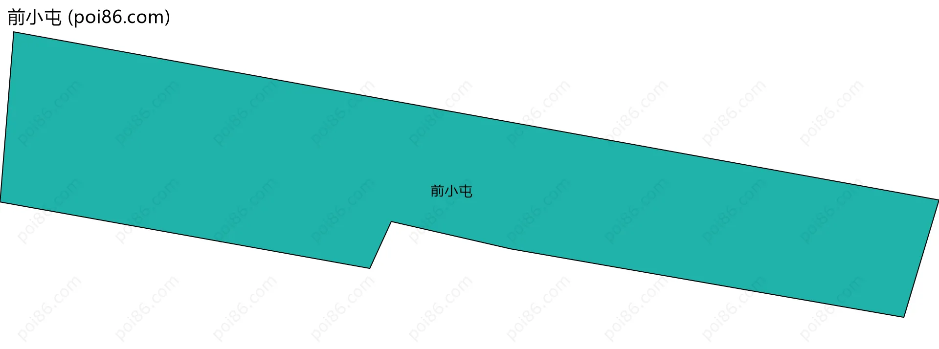 前小屯边界地图