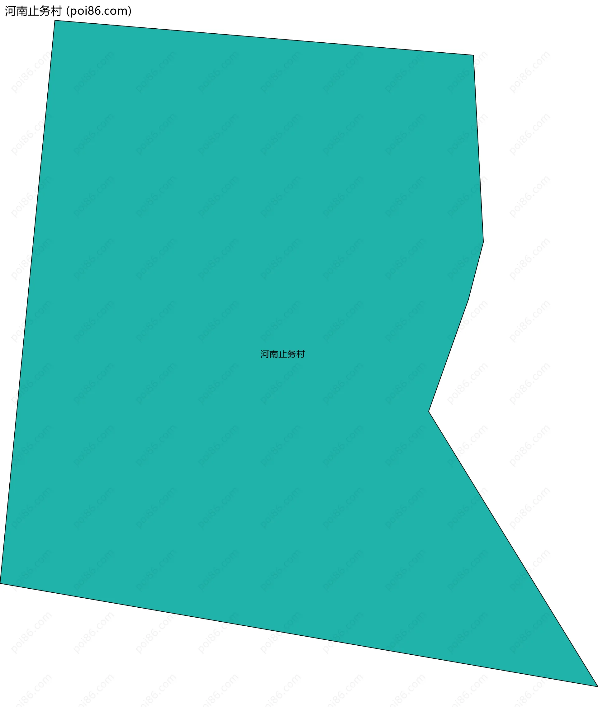 河南止务村边界地图