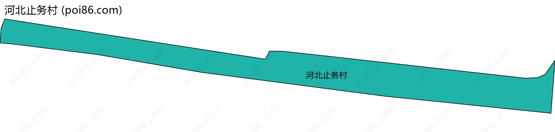 河北止务村边界地图