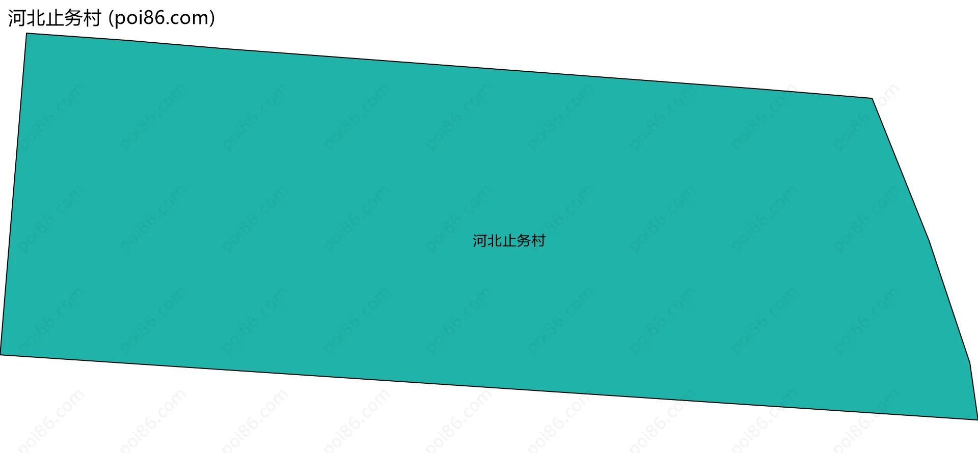 河北止务村边界地图