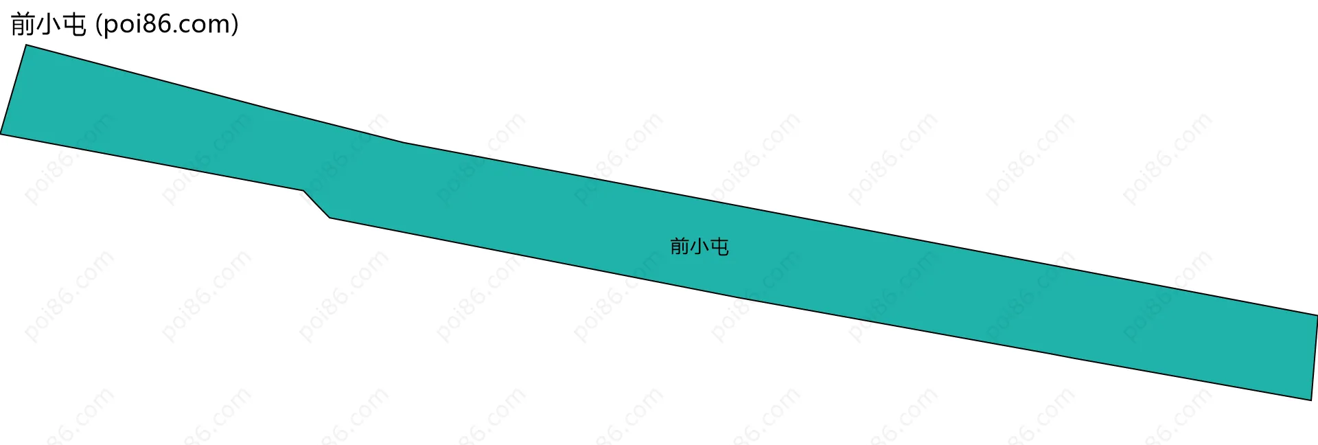 前小屯边界地图