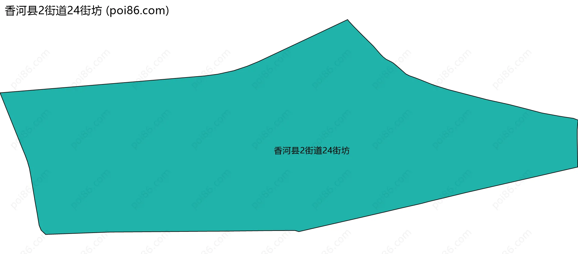 香河县2街道24街坊边界地图