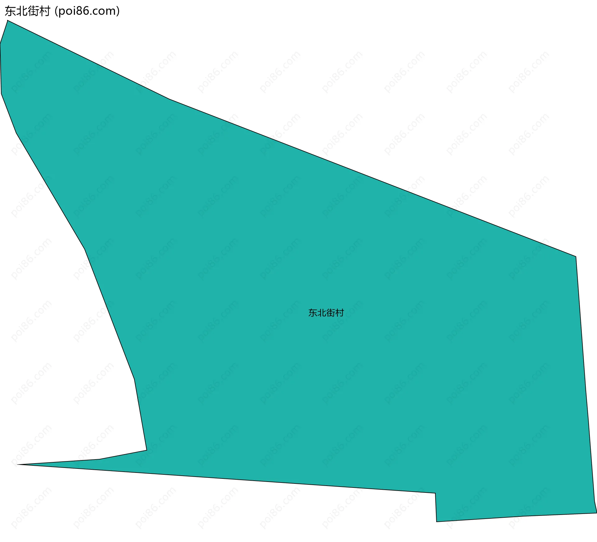 东北街村边界地图
