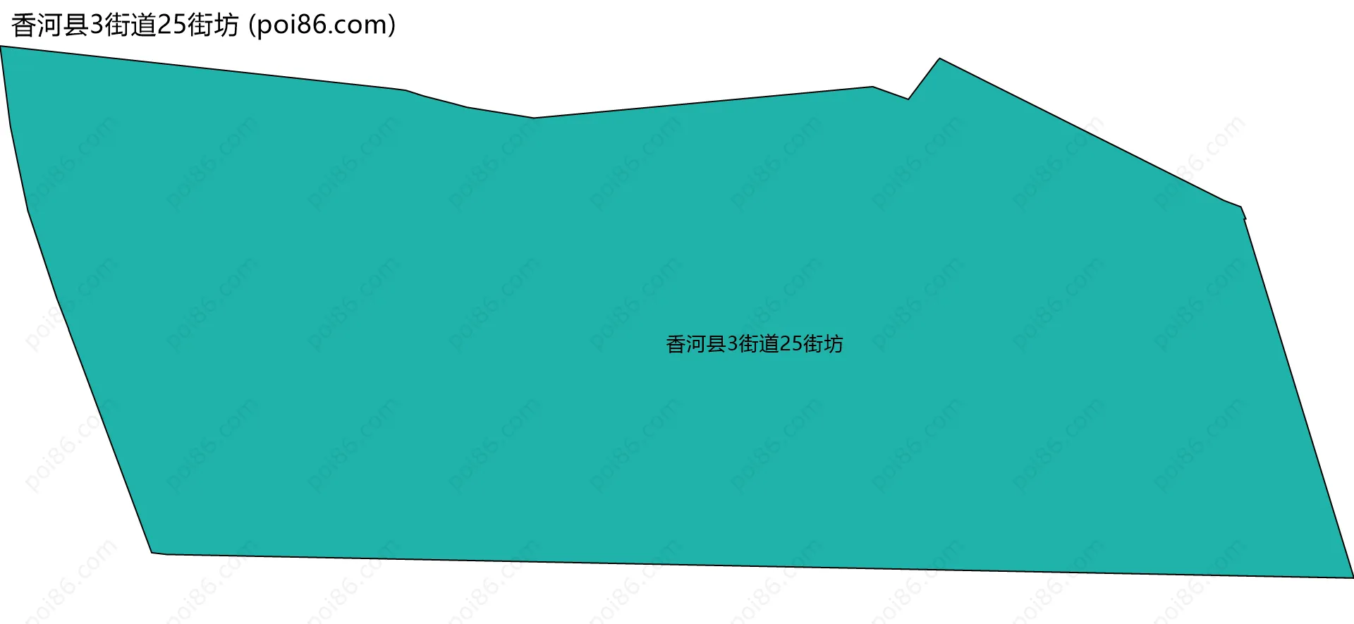 香河县3街道25街坊边界地图