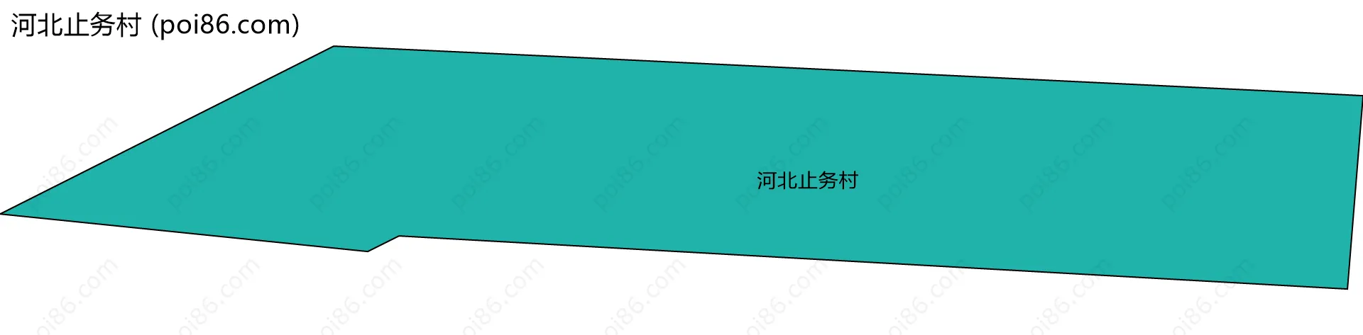 河北止务村边界地图