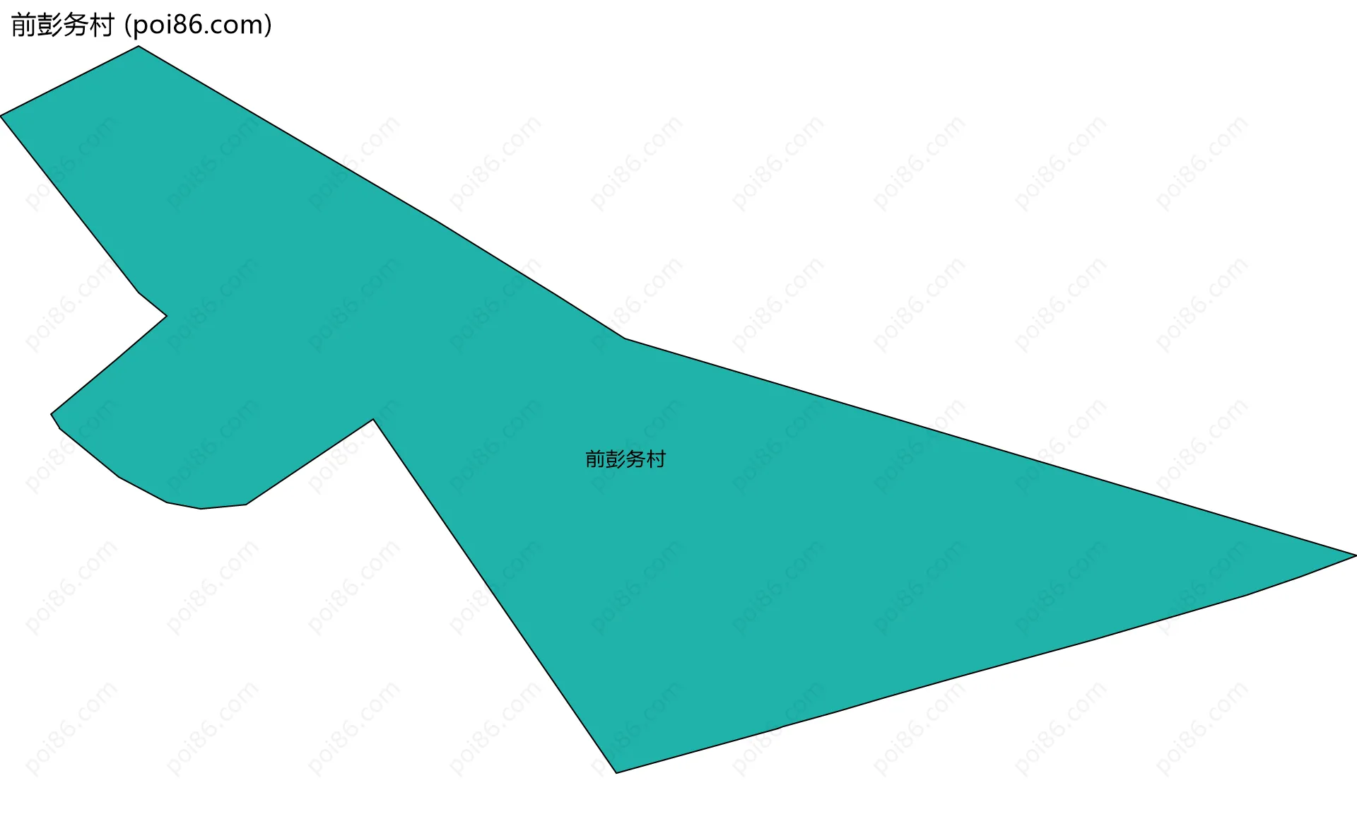 前彭务村边界地图