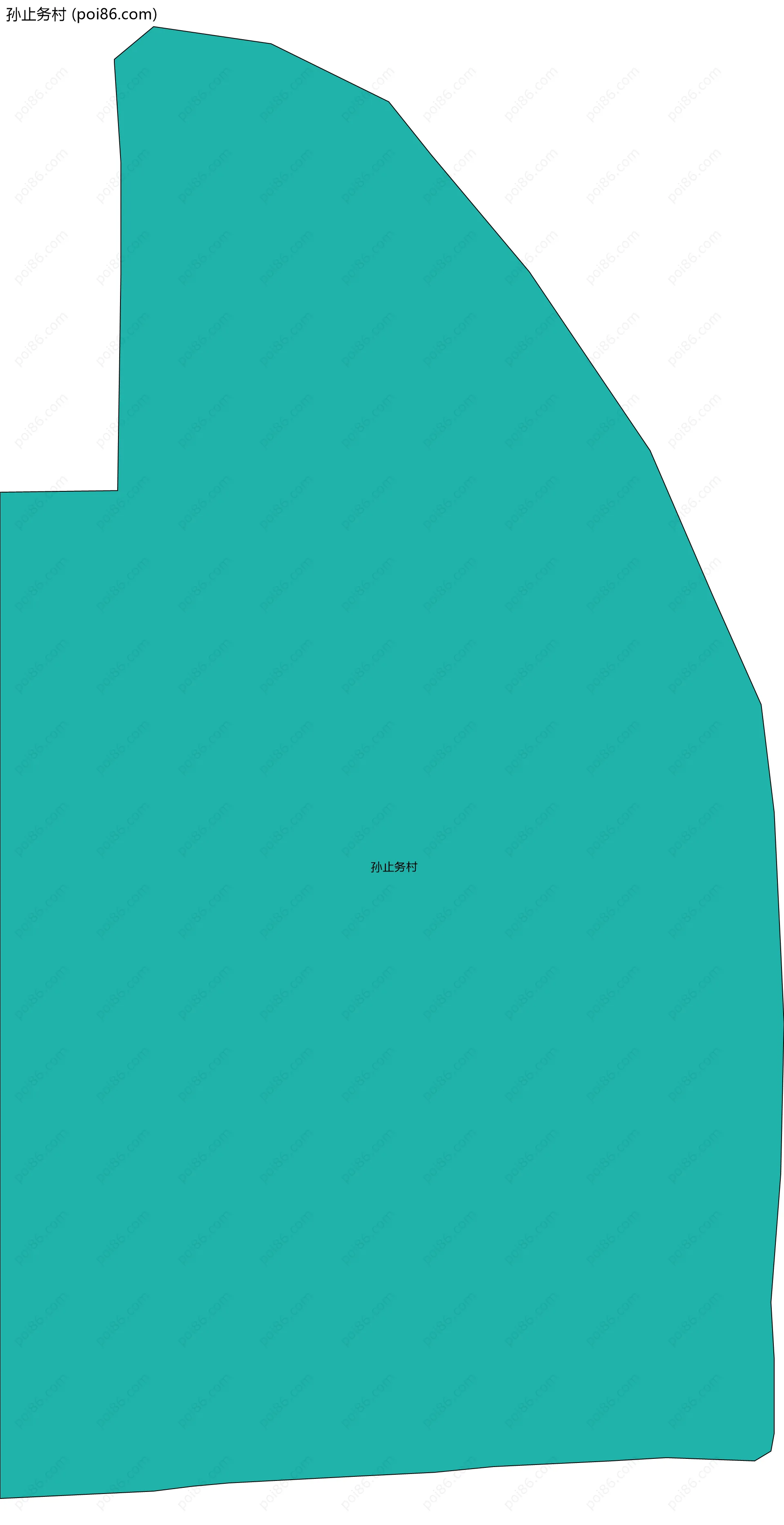 孙止务村边界地图