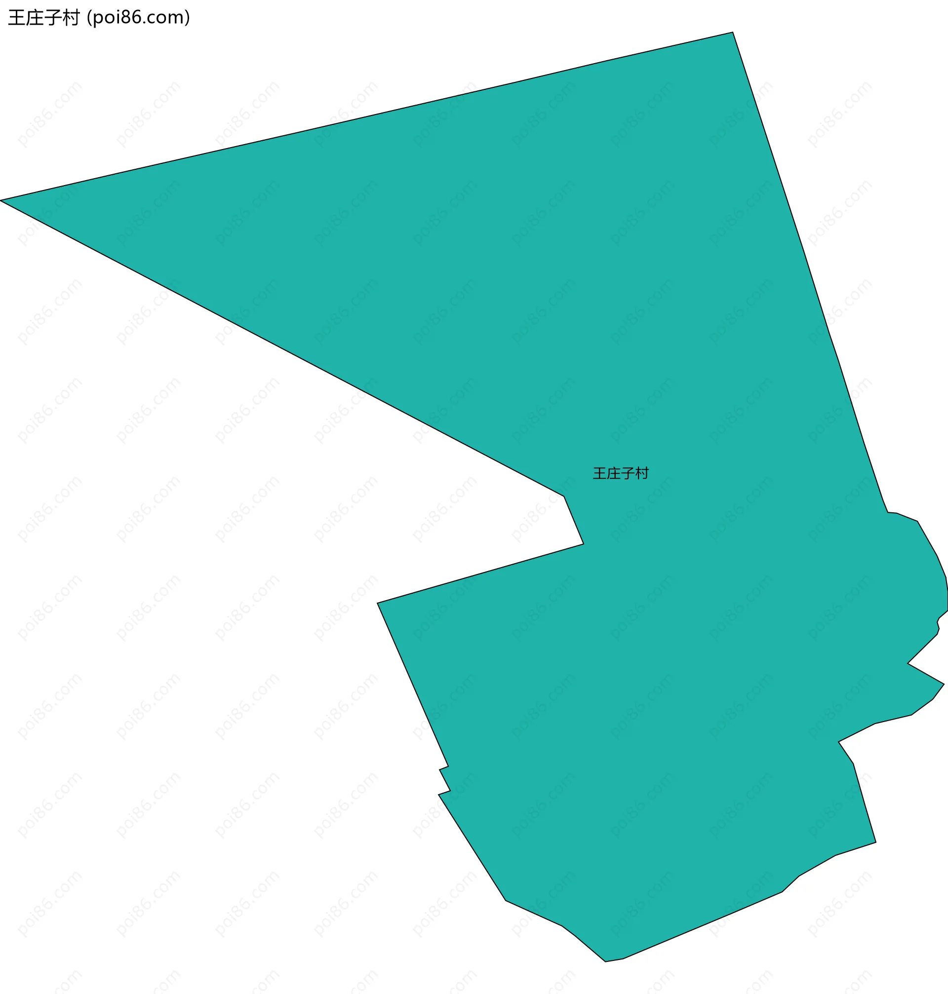 王庄子村边界地图