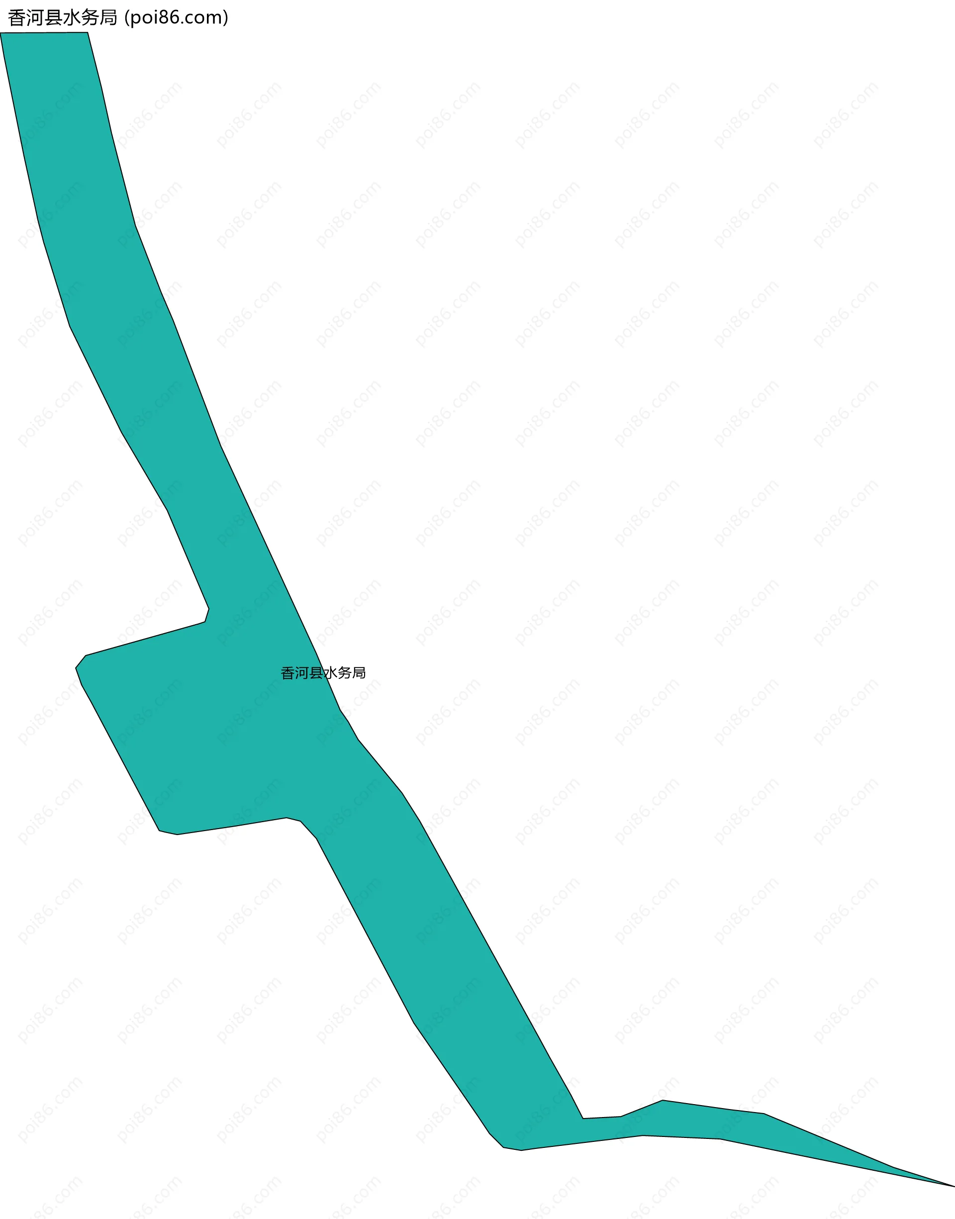 香河县水务局边界地图