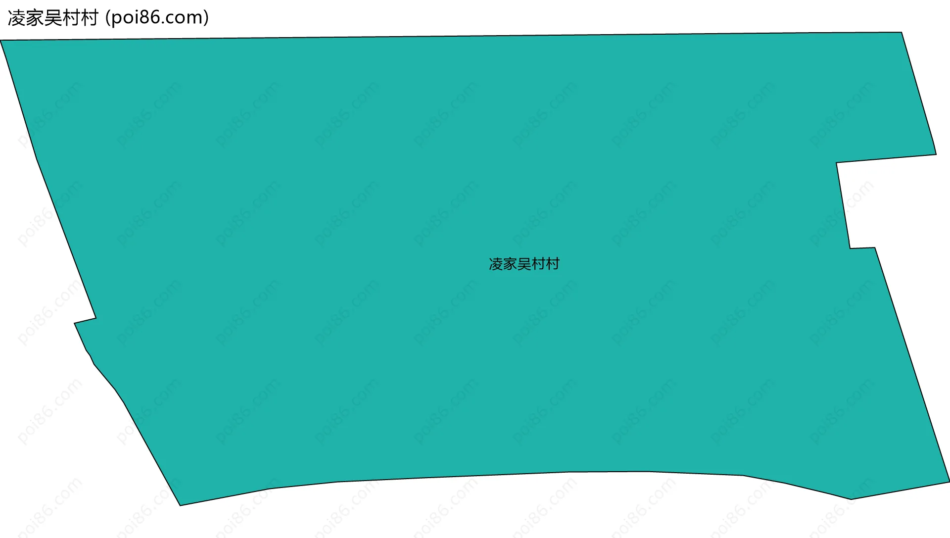 凌家吴村村边界地图