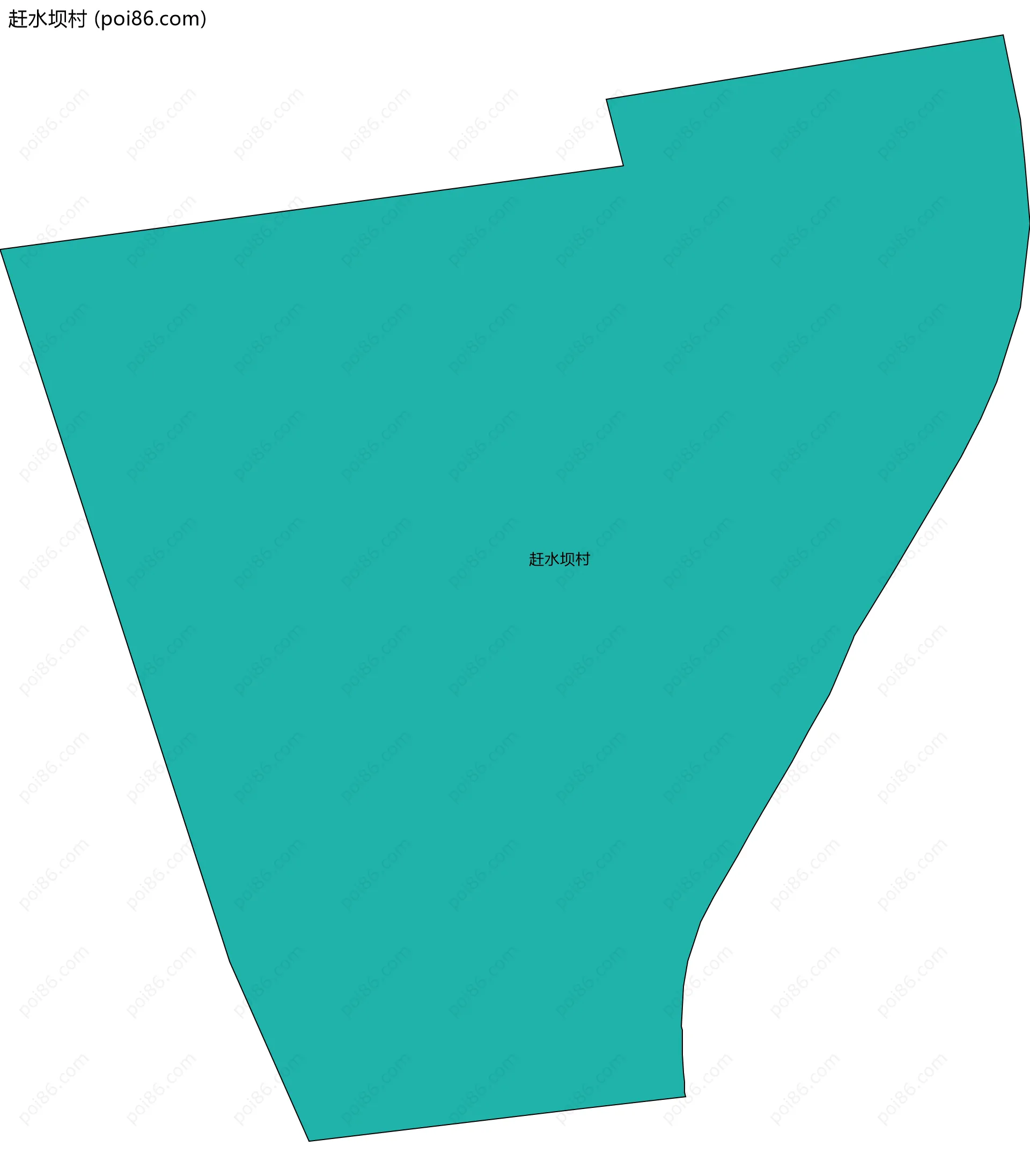 赶水坝村边界地图