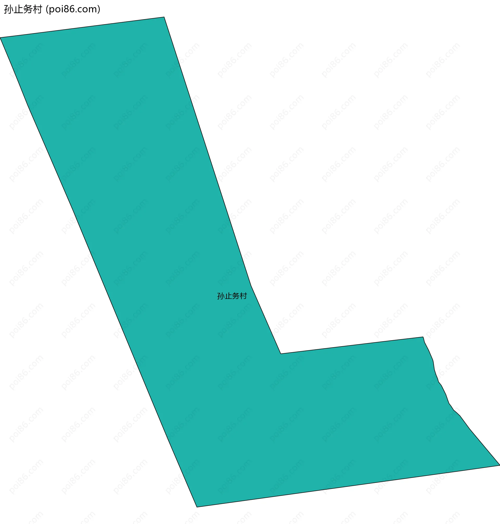 孙止务村边界地图