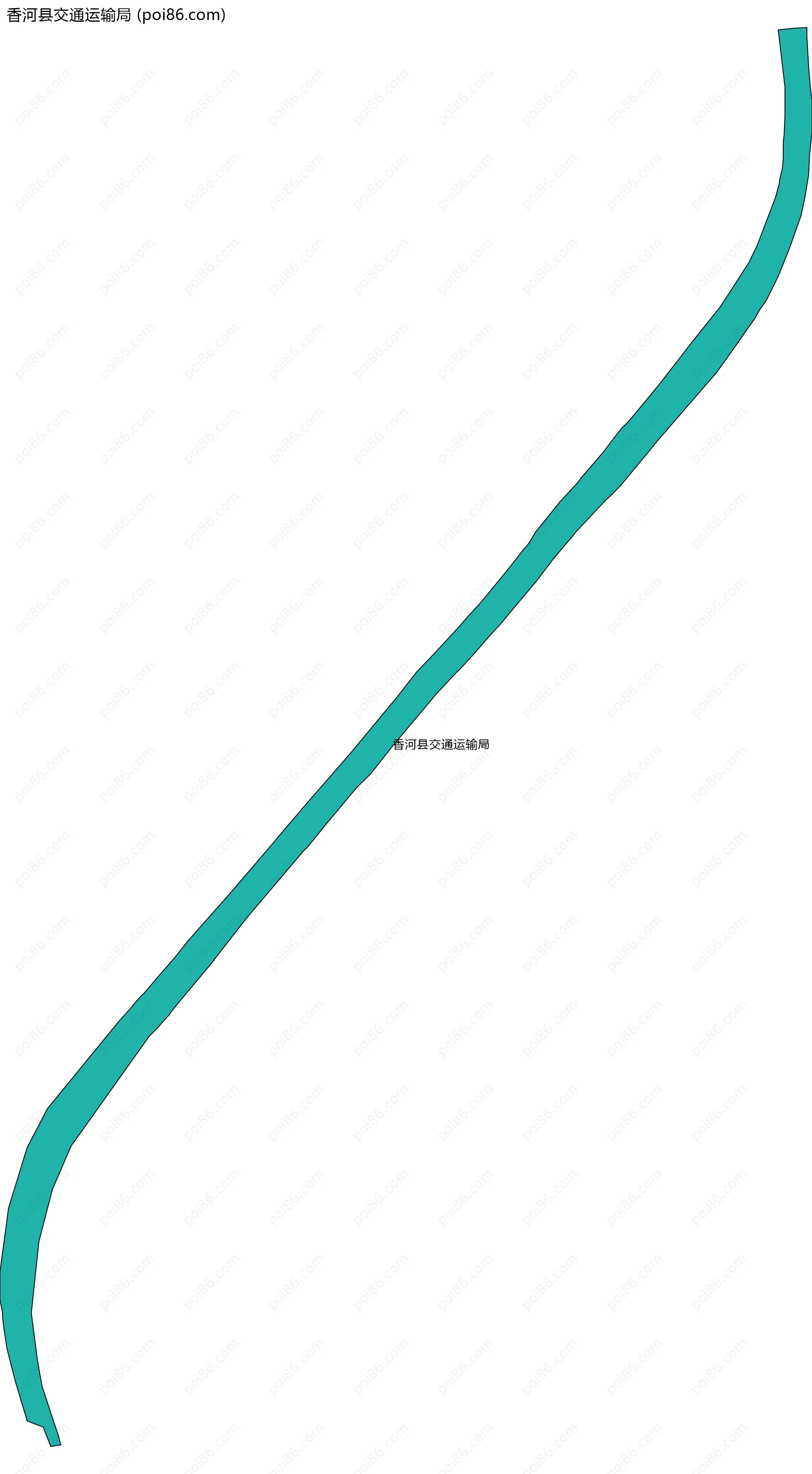 香河县交通运输局边界地图