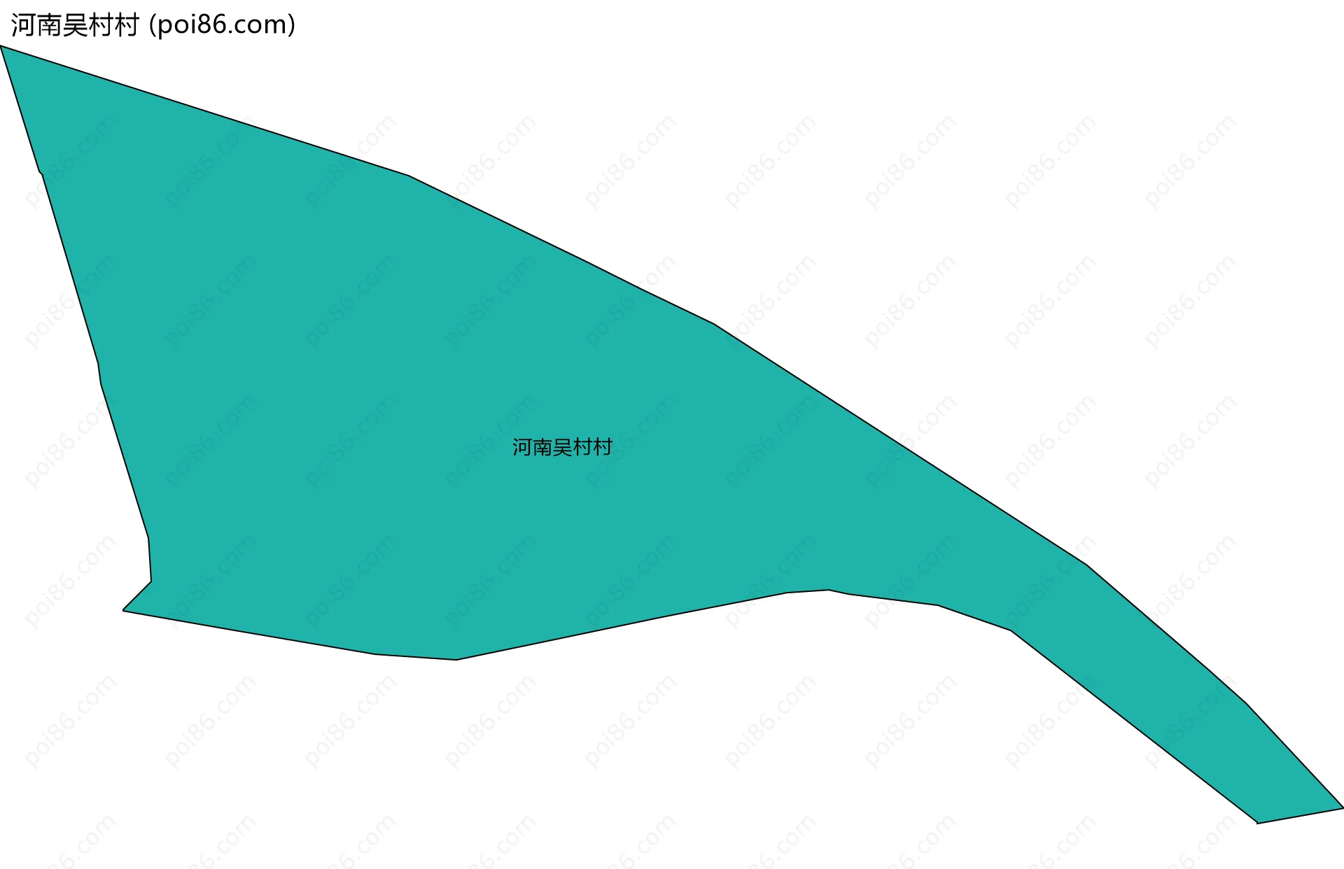 河南吴村村边界地图