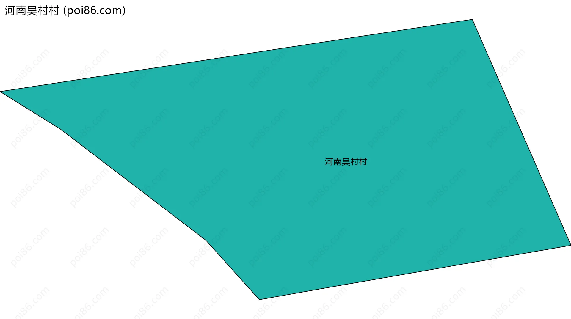 河南吴村村边界地图