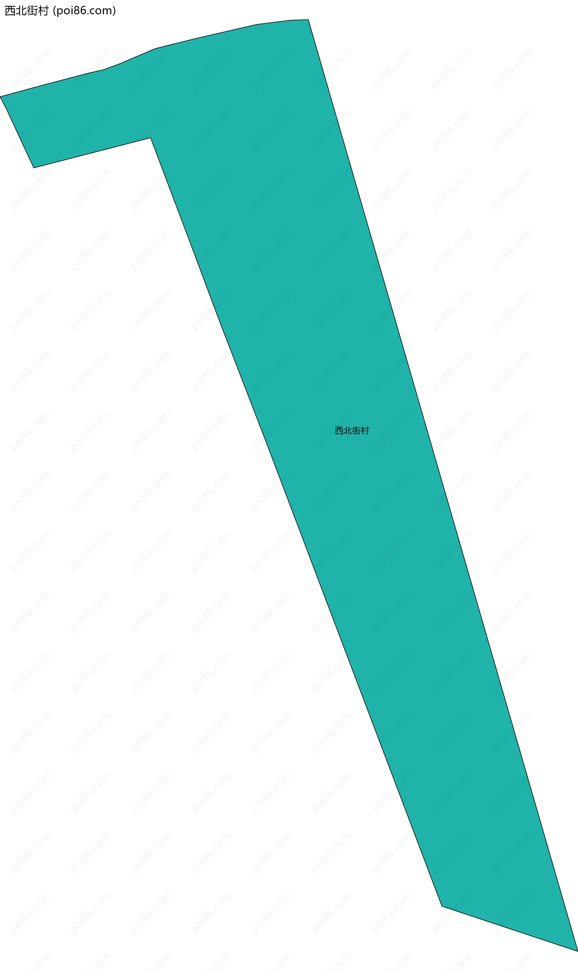 西北街村边界地图