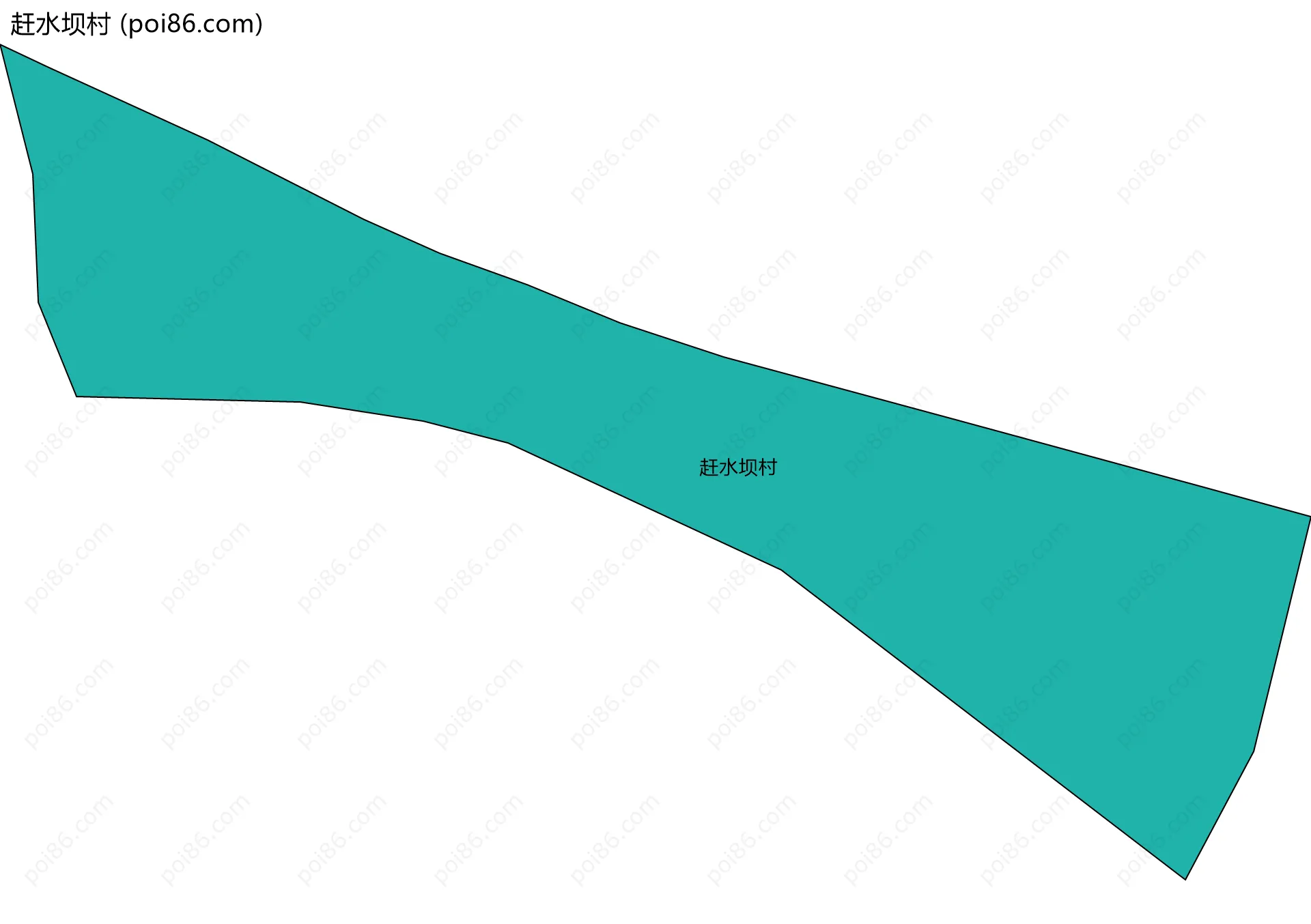 赶水坝村边界地图