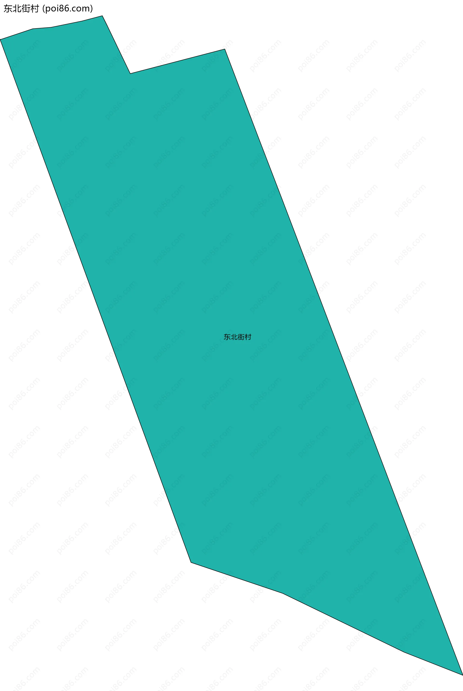 东北街村边界地图