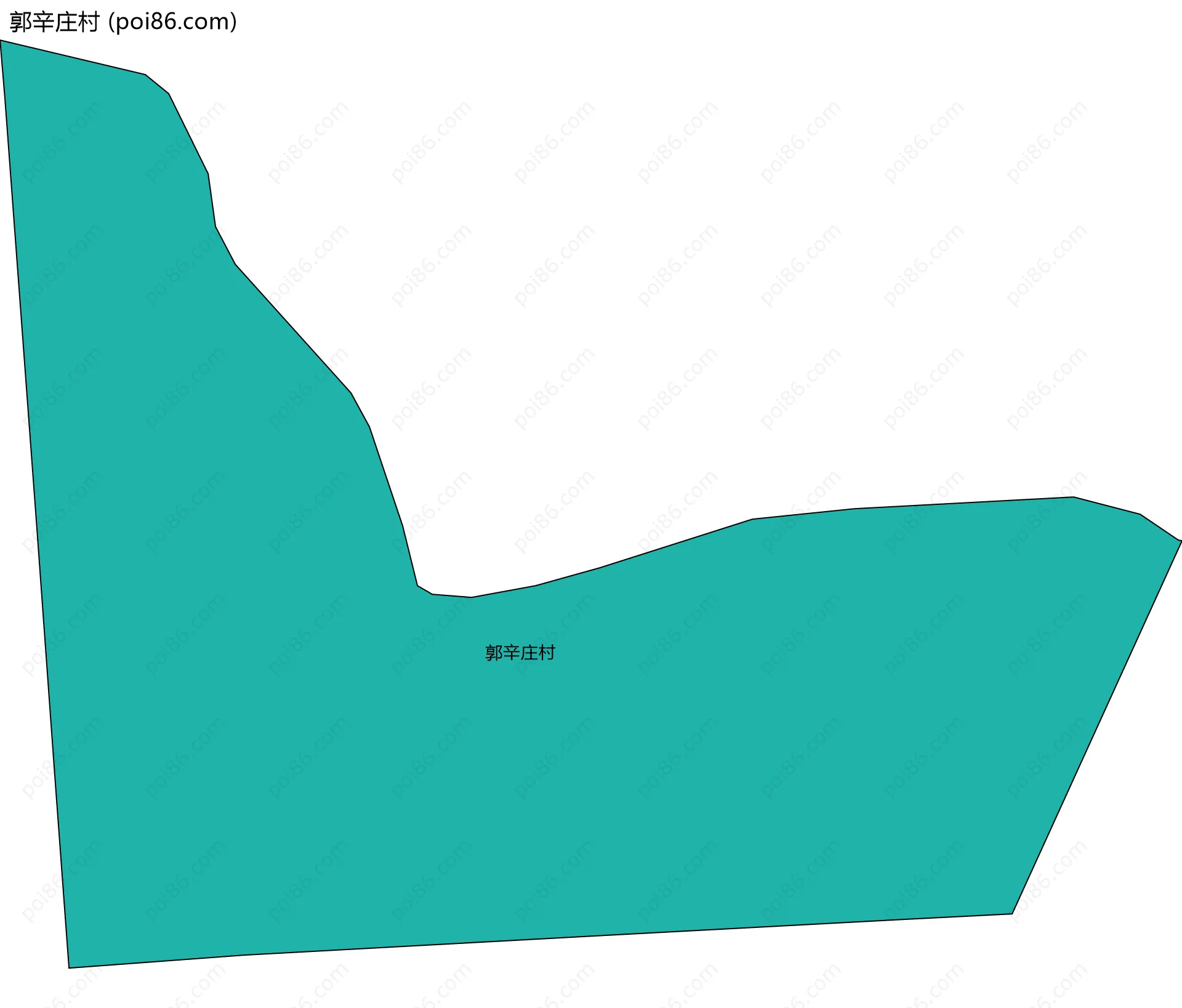 郭辛庄村边界地图