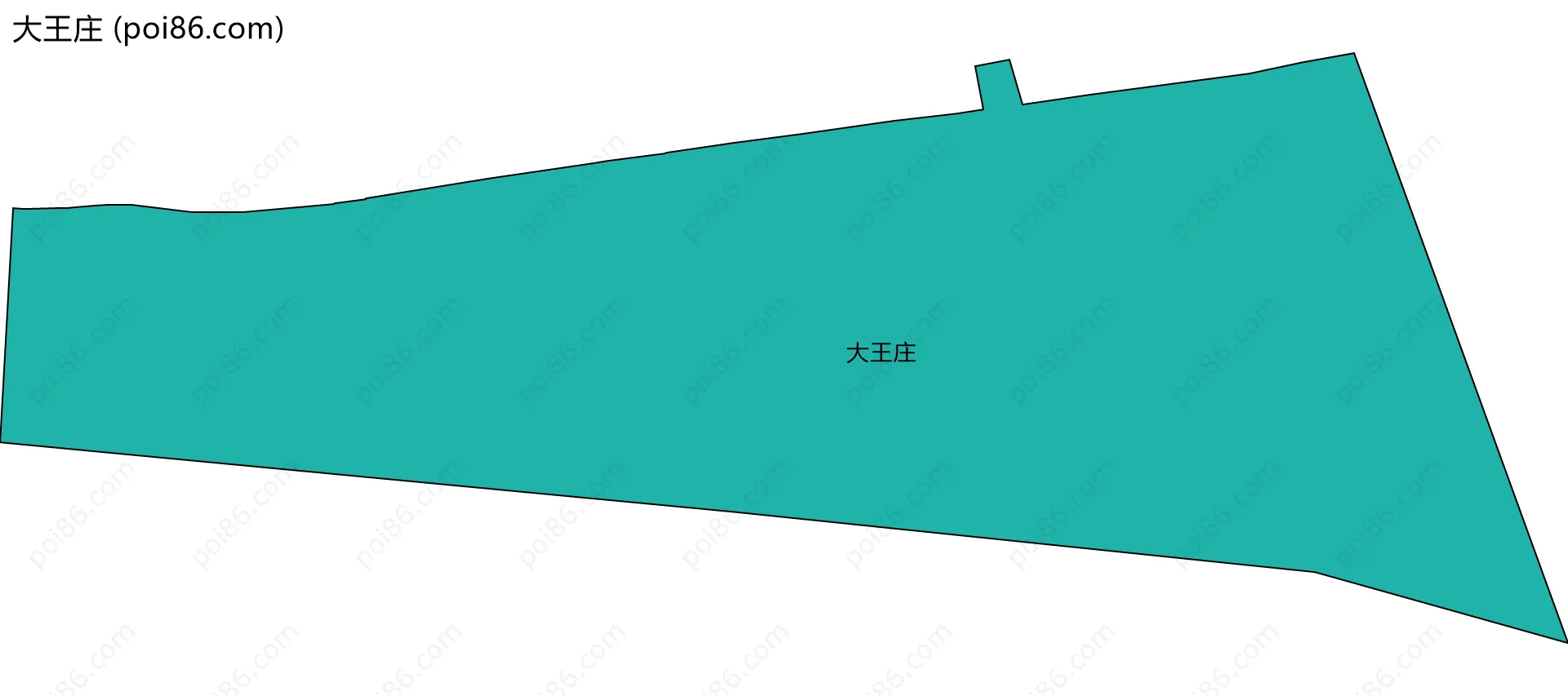 大王庄边界地图