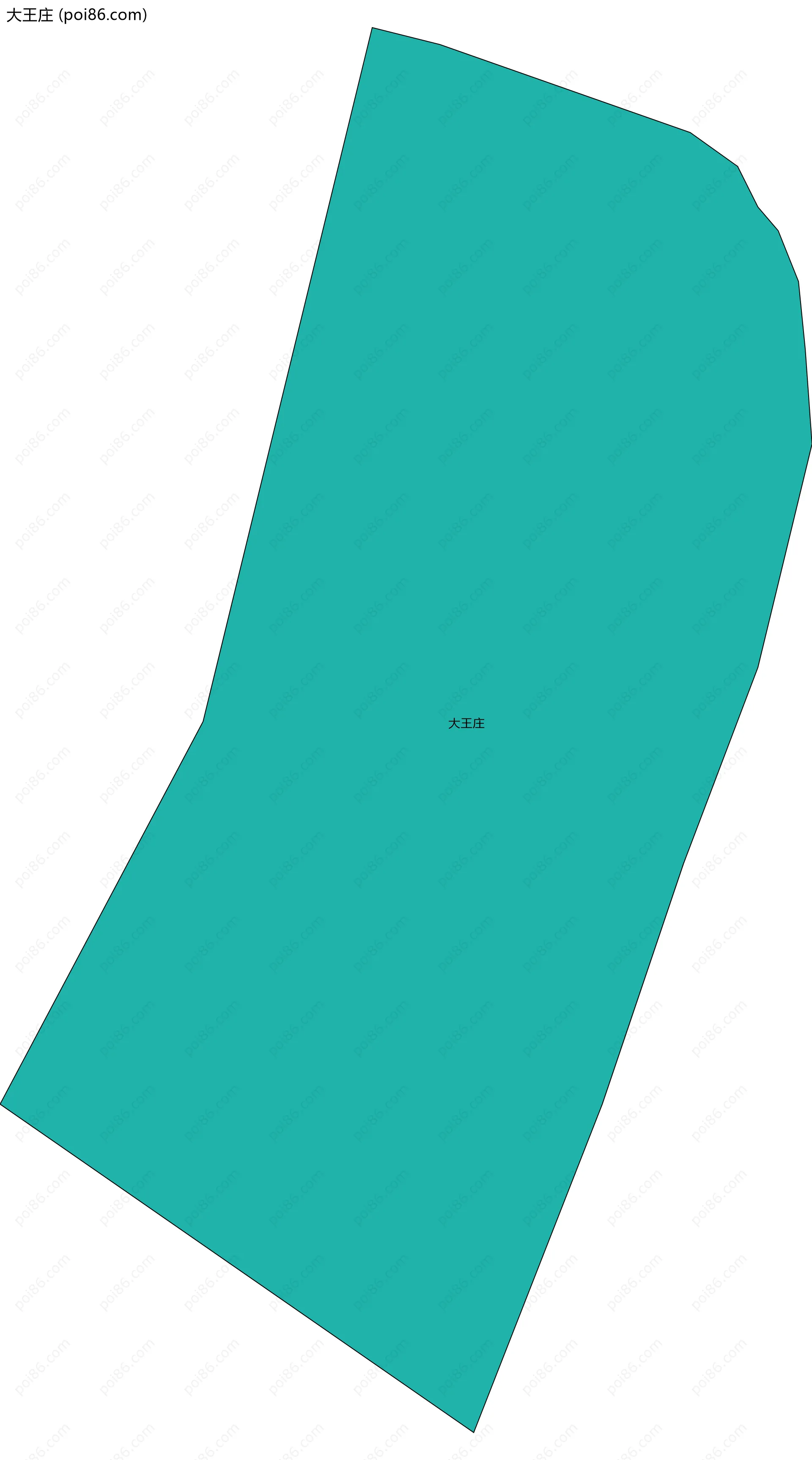 大王庄边界地图