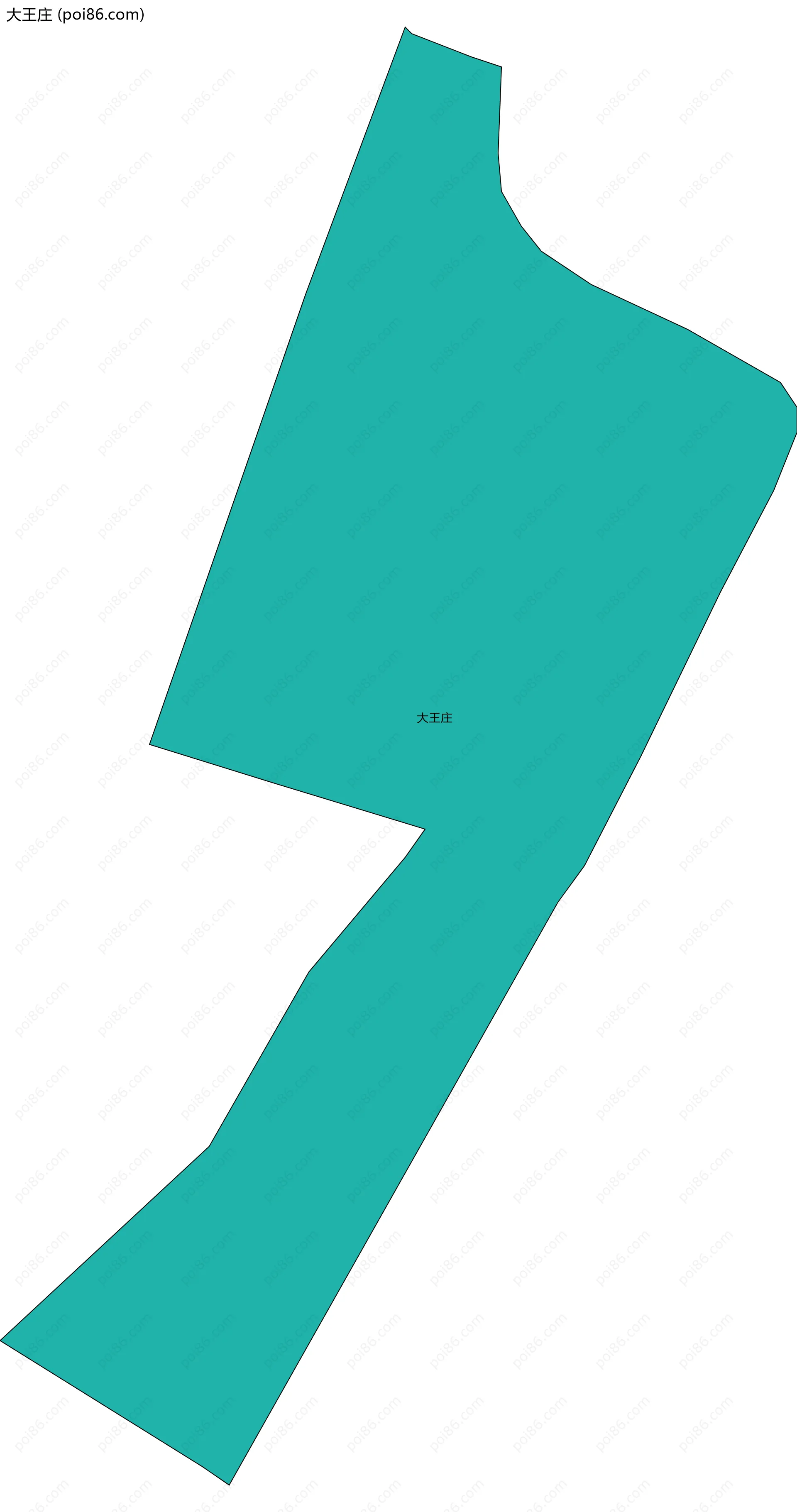 大王庄边界地图