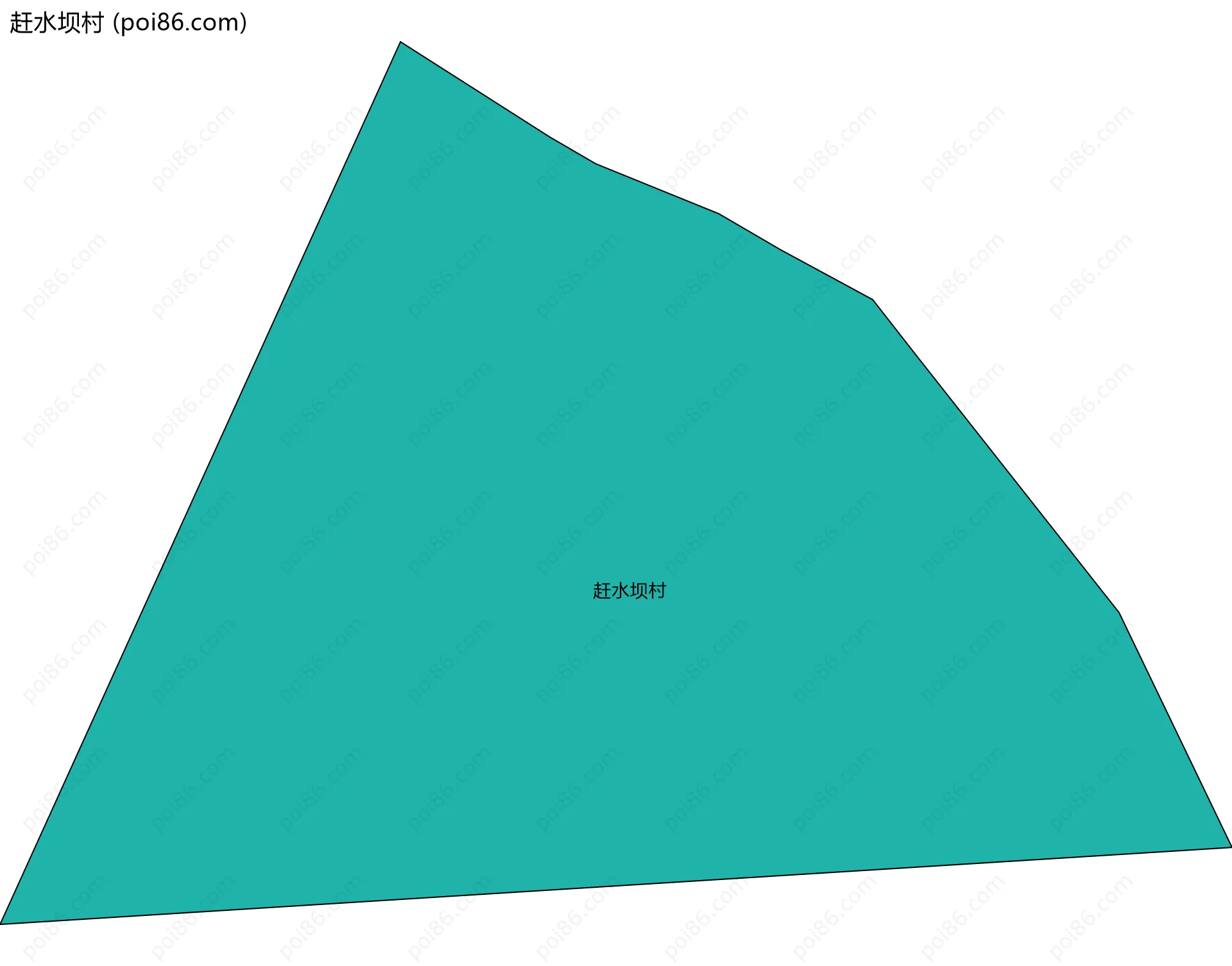 赶水坝村边界地图
