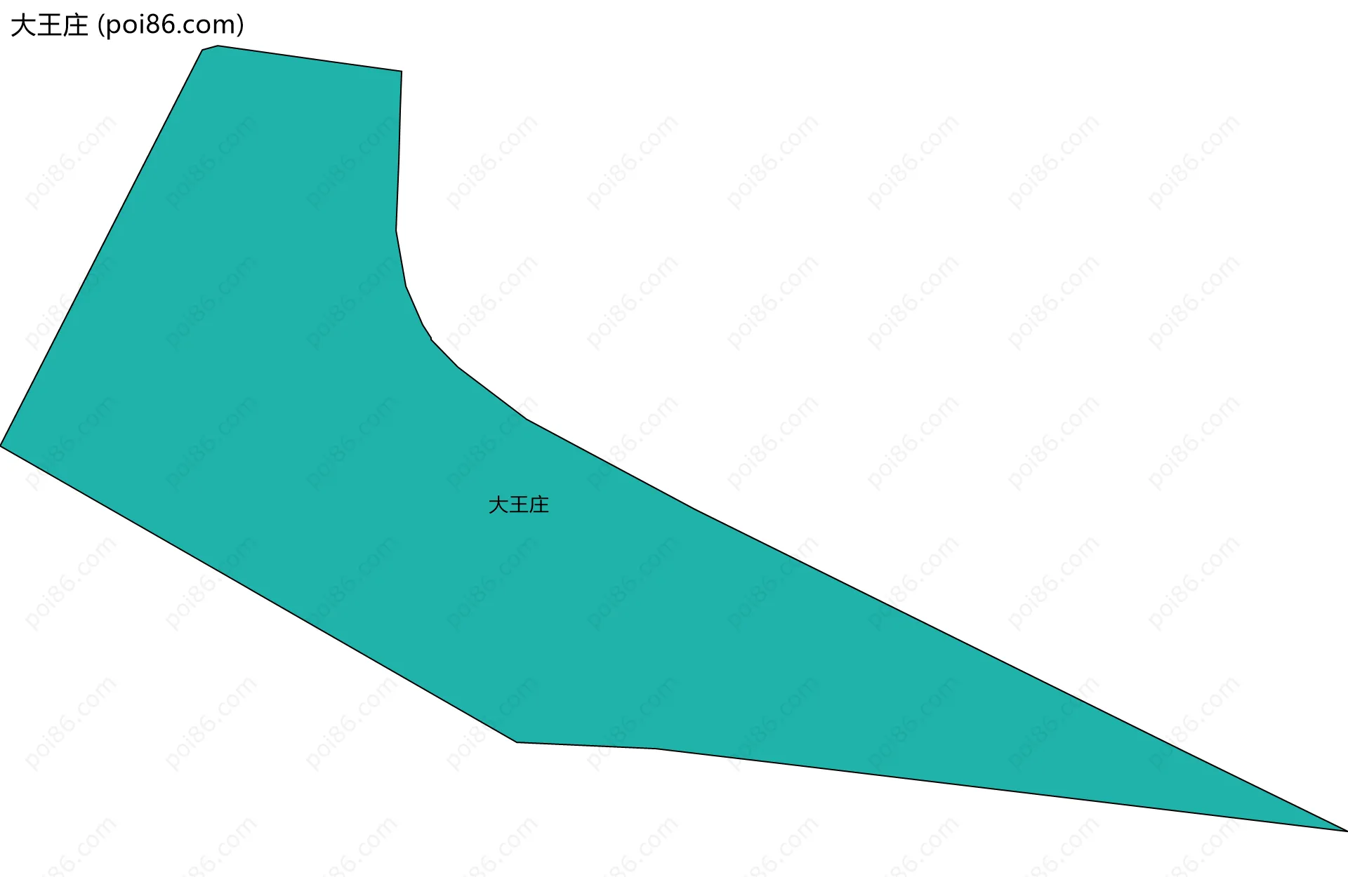 大王庄边界地图