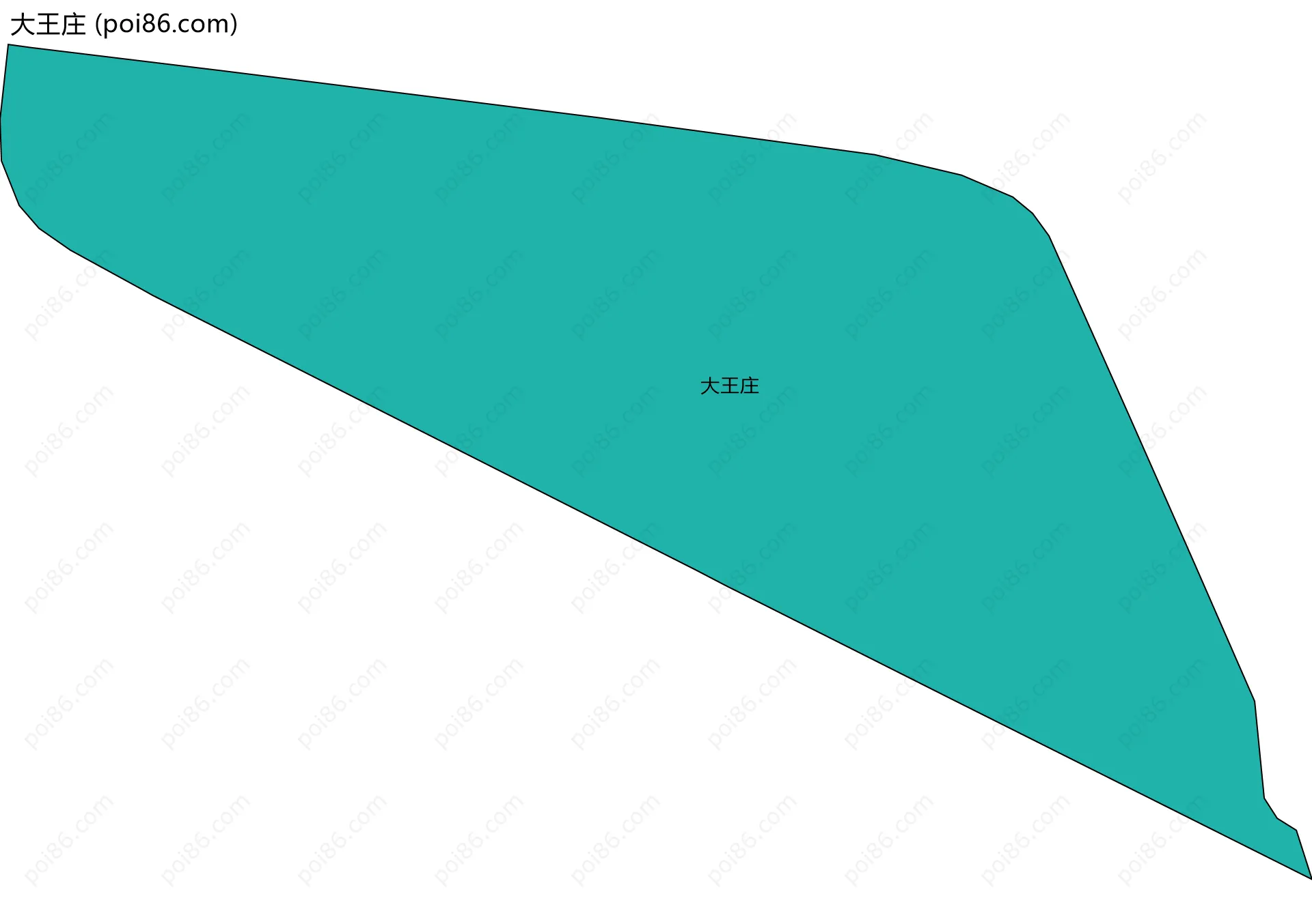 大王庄边界地图