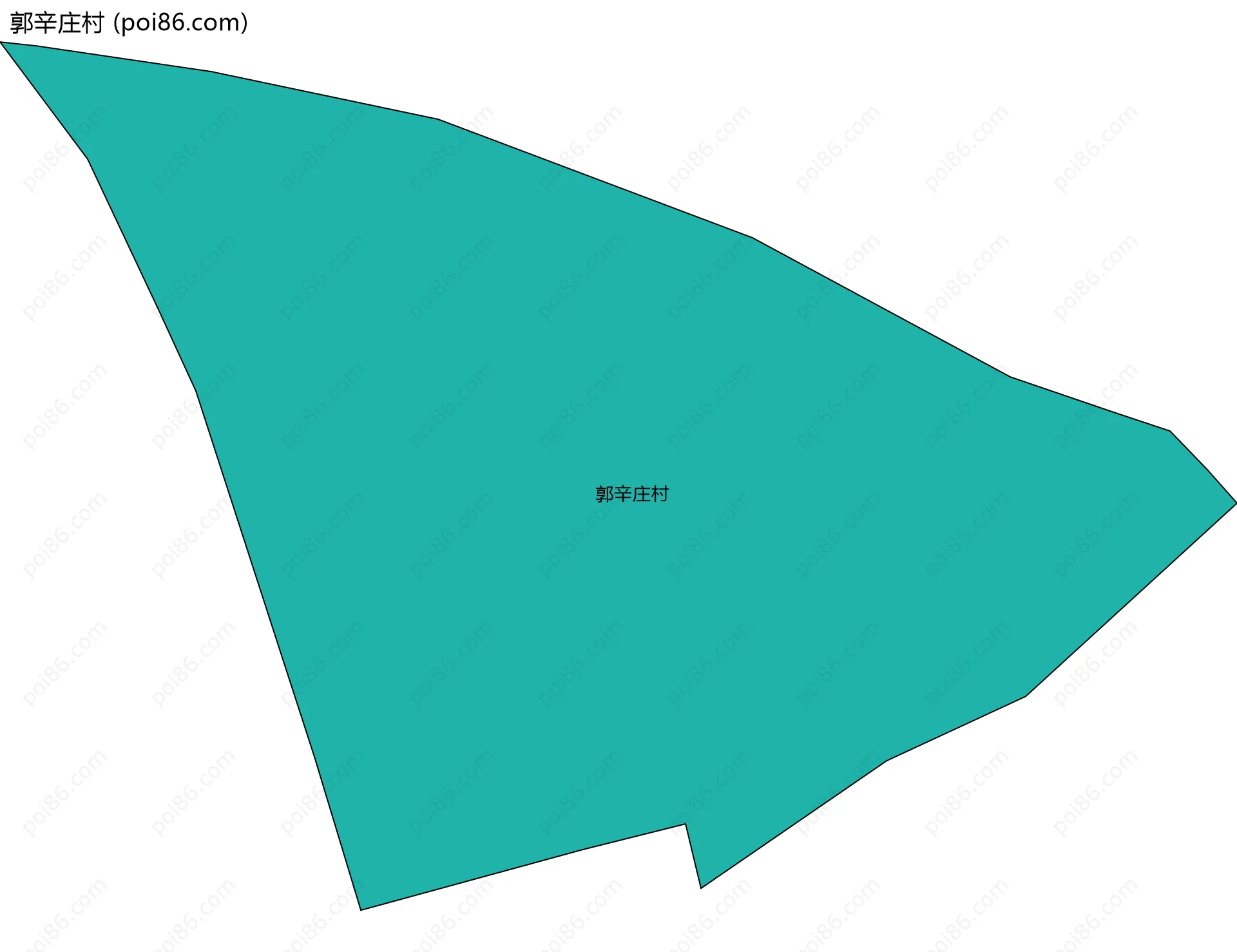 郭辛庄村边界地图