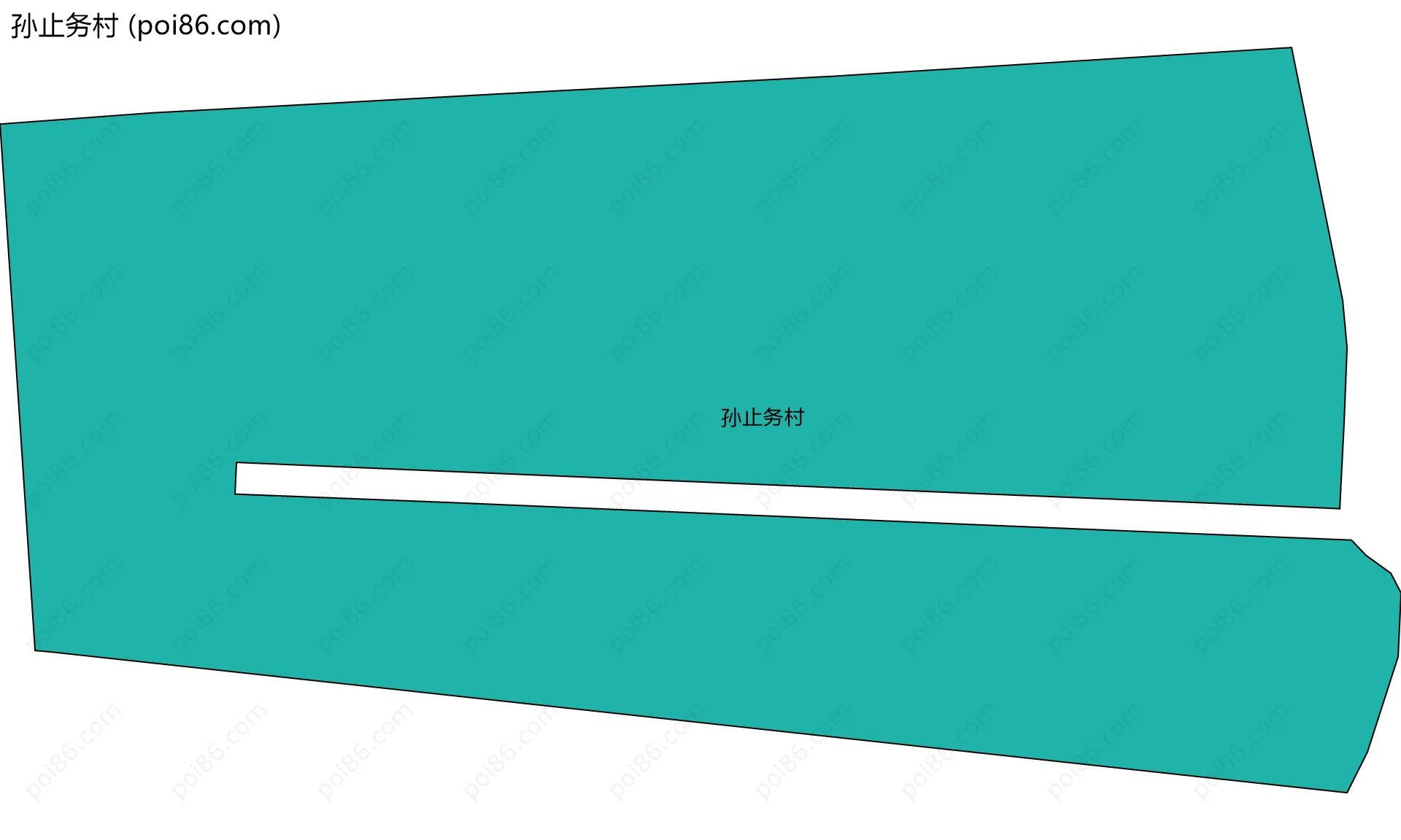 孙止务村边界地图