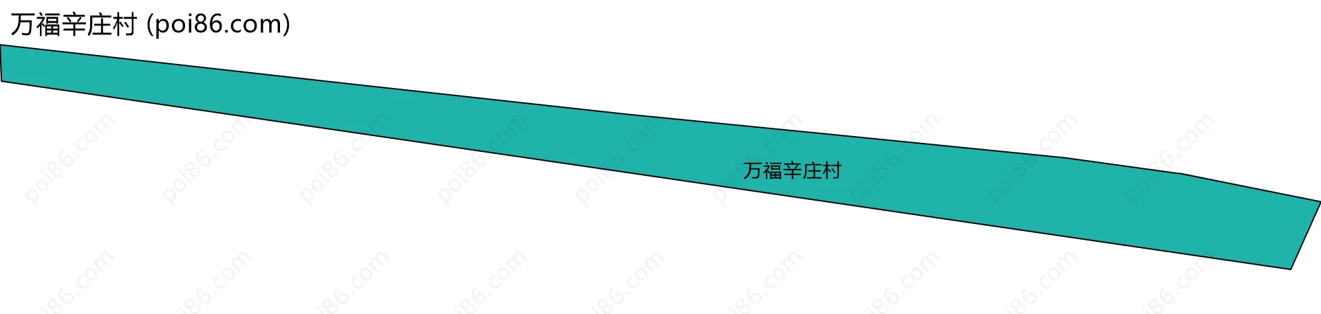 万福辛庄村边界地图
