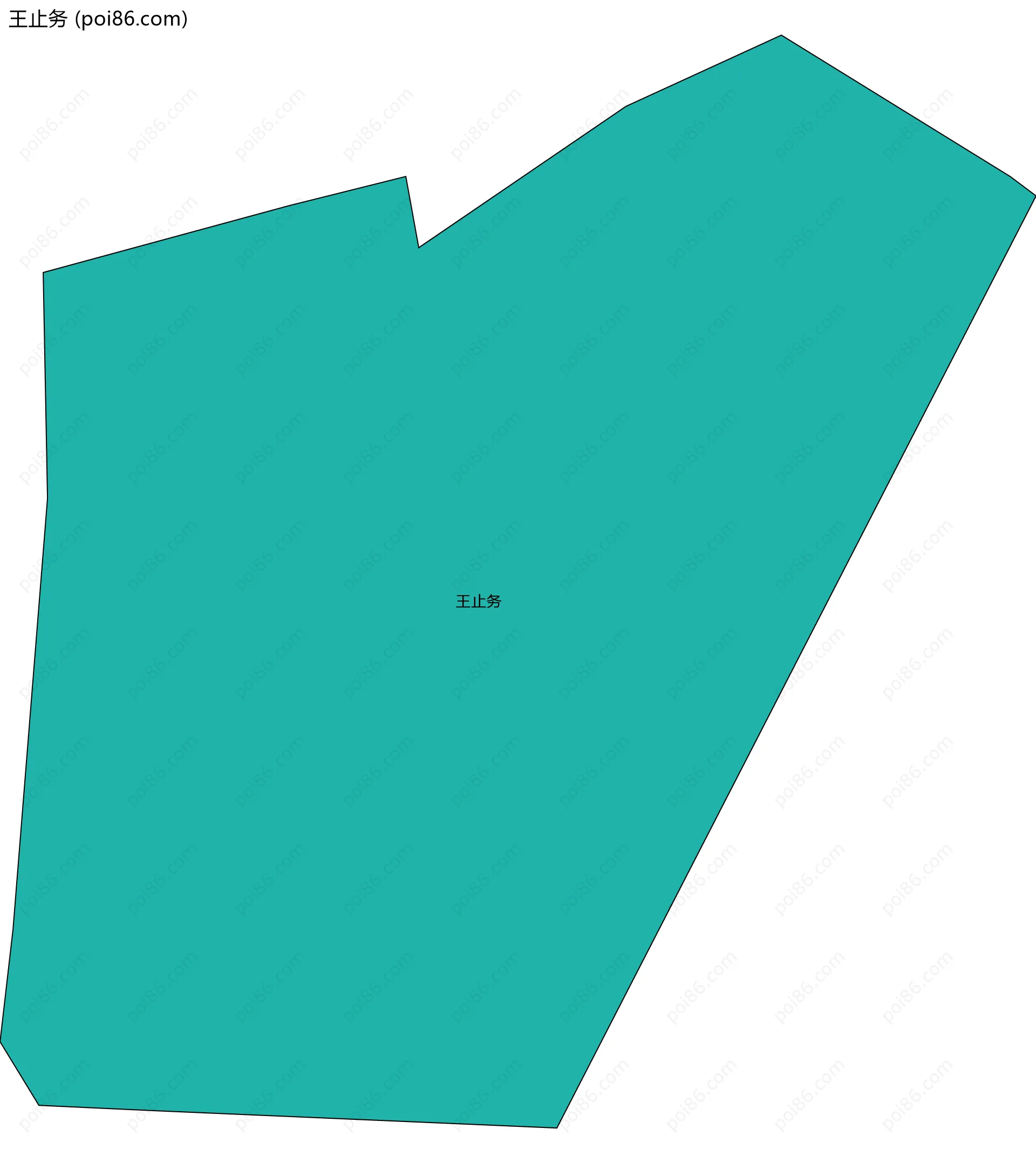 王止务边界地图